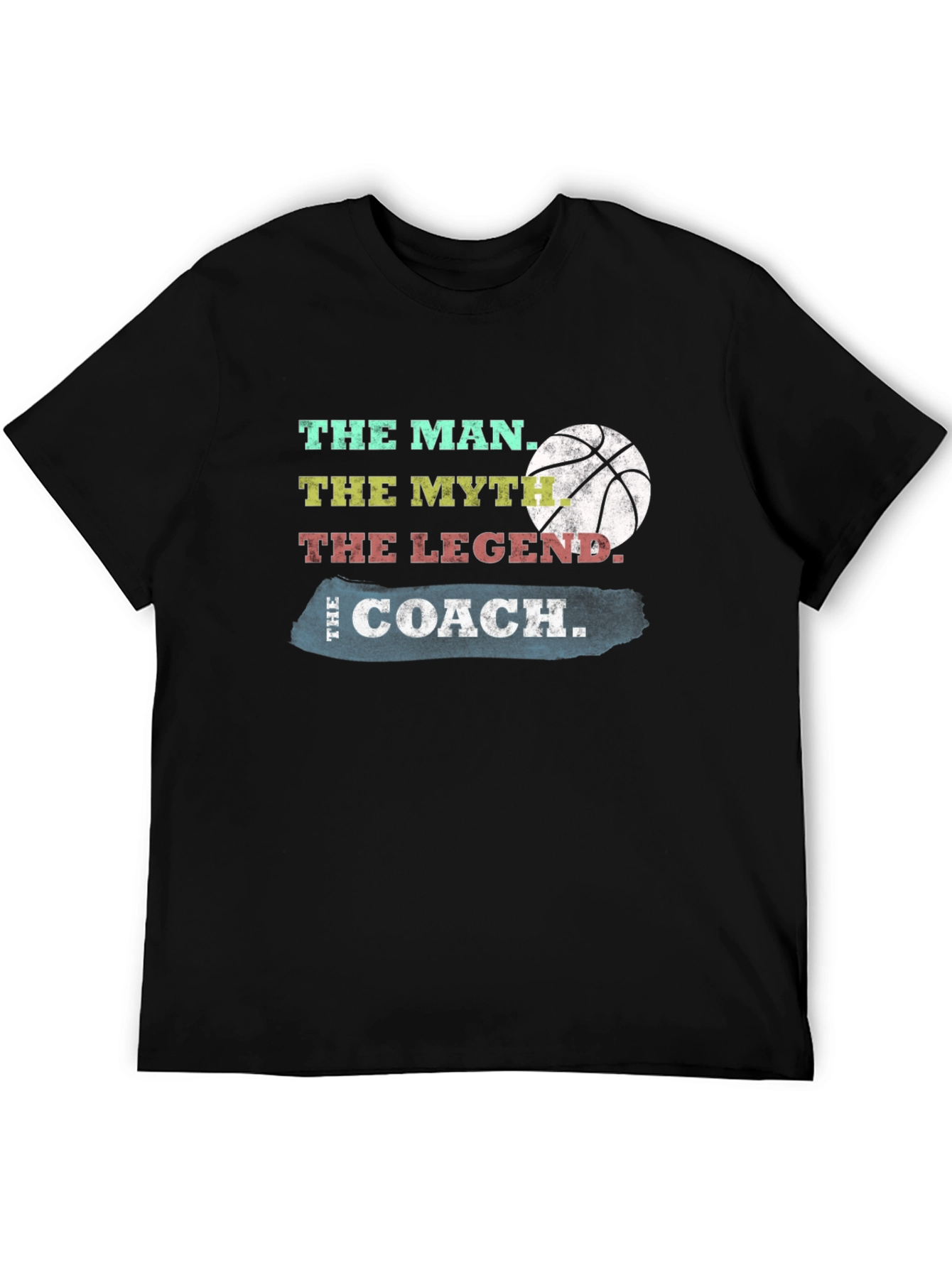 The Coach T-Shirt: Man Myth Legend Basketball Tee