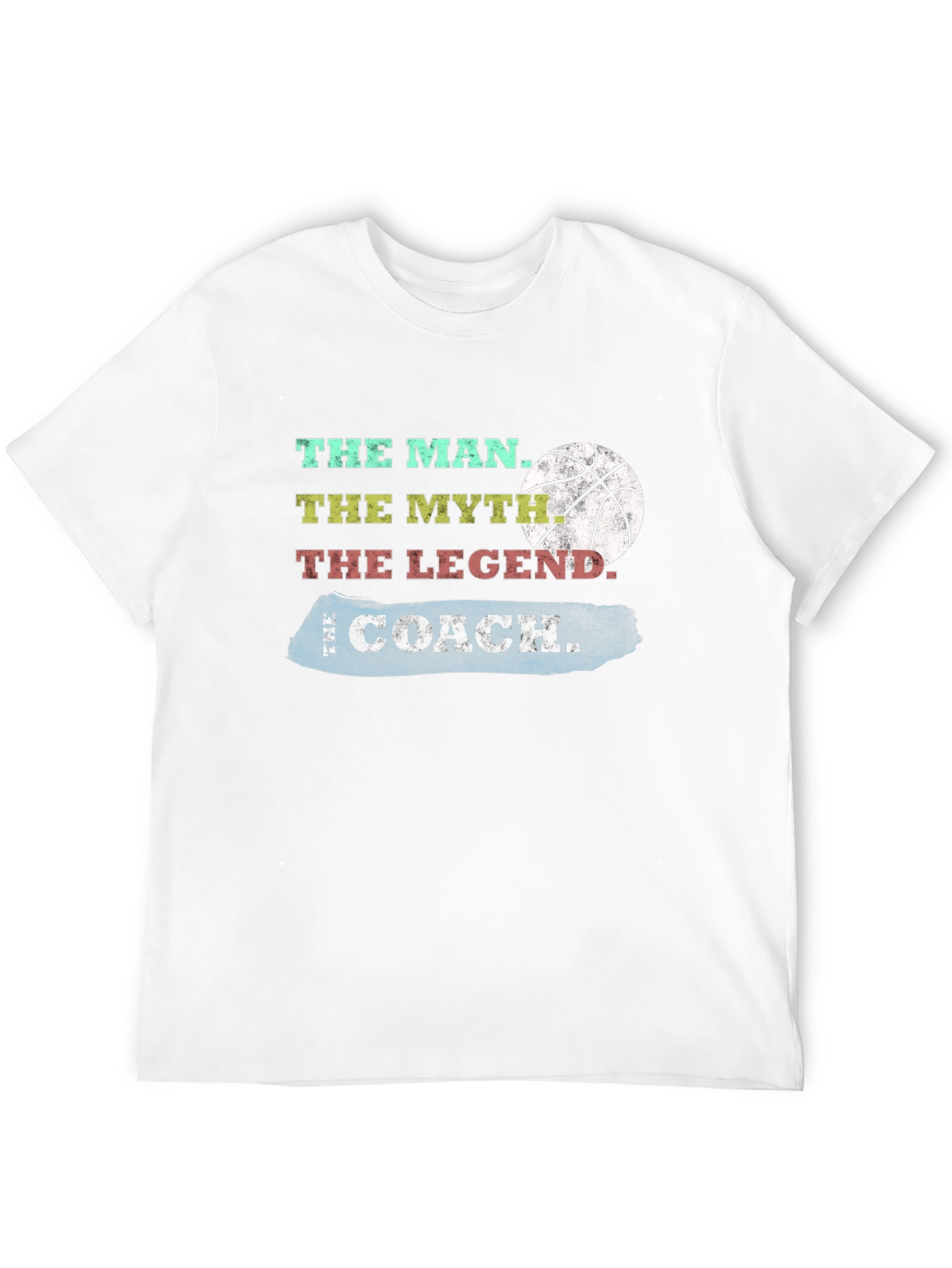The Coach T-Shirt: Man Myth Legend Basketball Tee