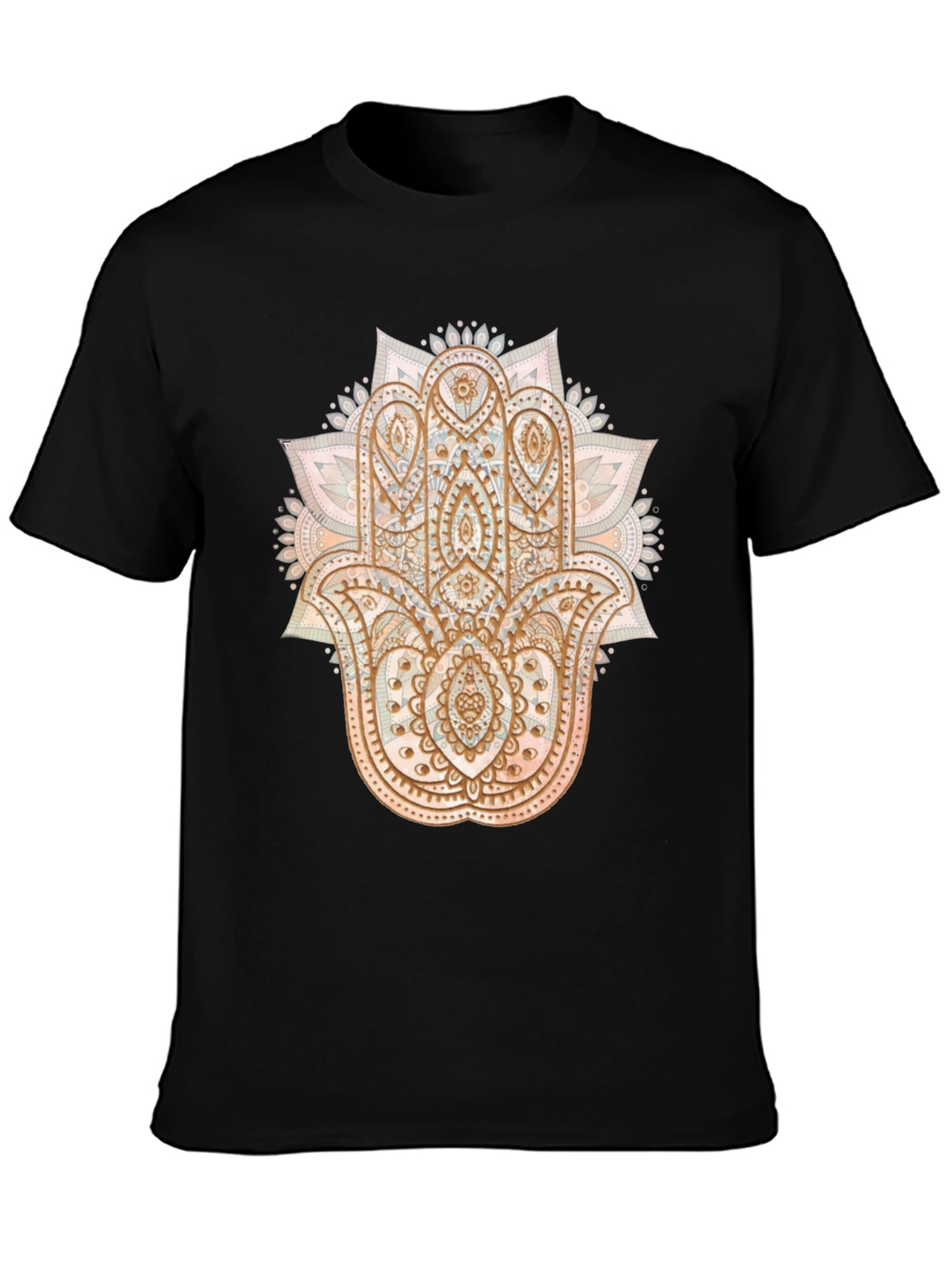 Hamsa Hand Graphic Tee - Boho Style