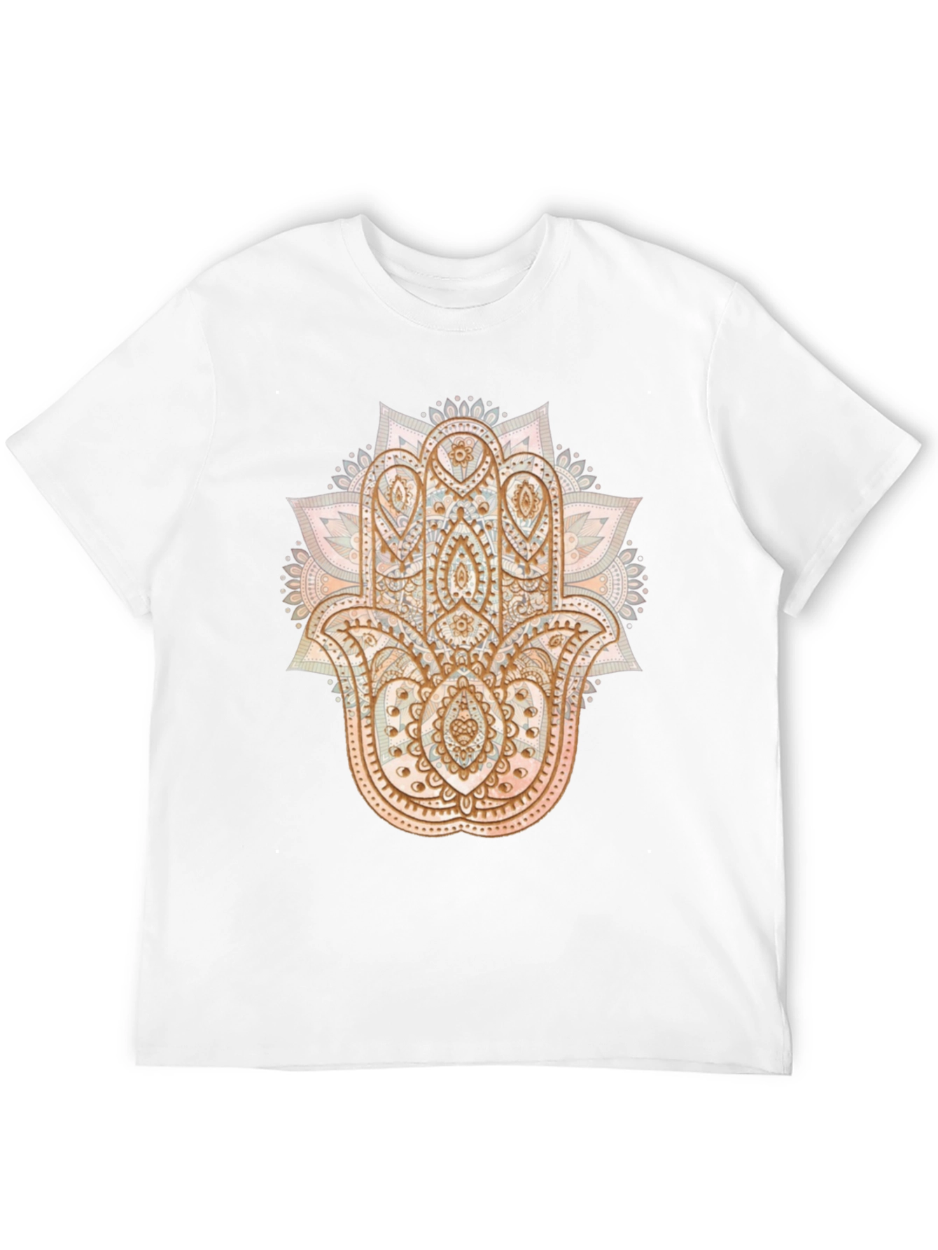 Hamsa Hand Graphic Tee - Boho Style