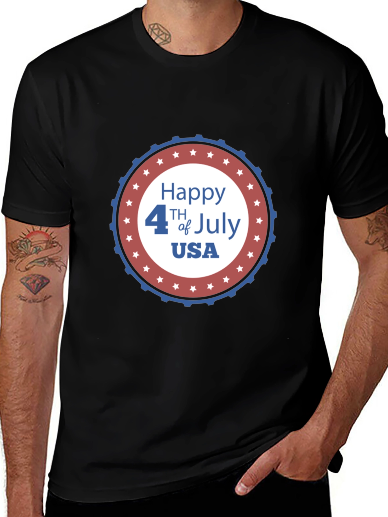 Happy 4th of July USA Graphic T-Shirt