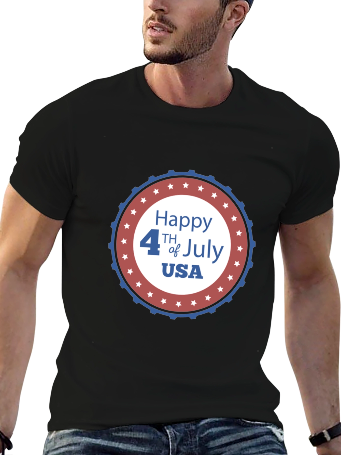 Happy 4th of July USA Graphic T-Shirt