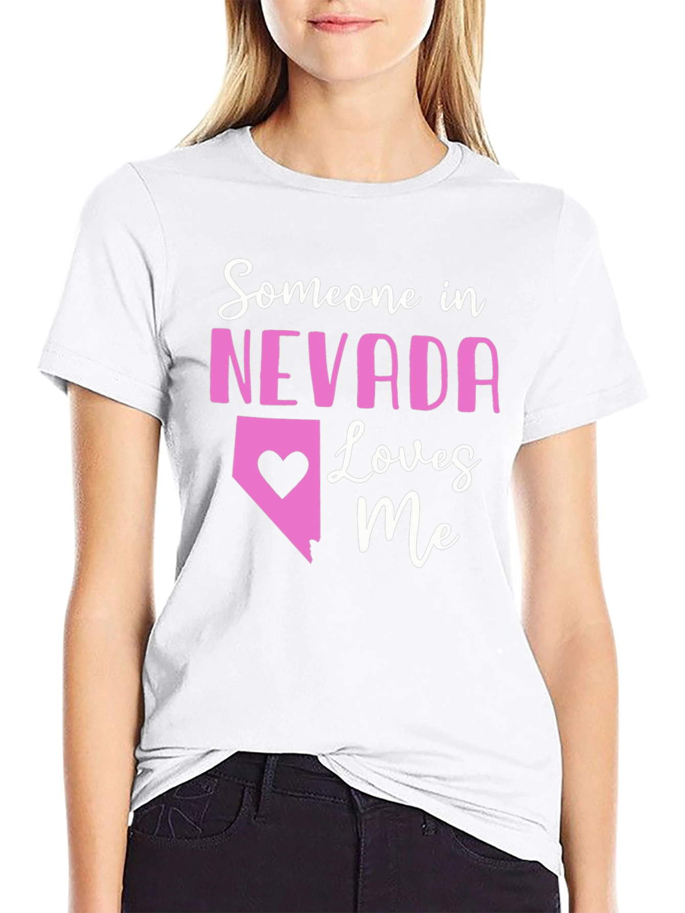 Nevada Loves Me T-Shirt - Cute State Pride Tee