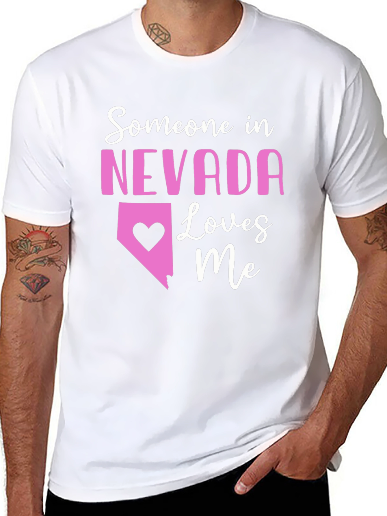 Nevada Loves Me T-Shirt - Cute State Pride Tee