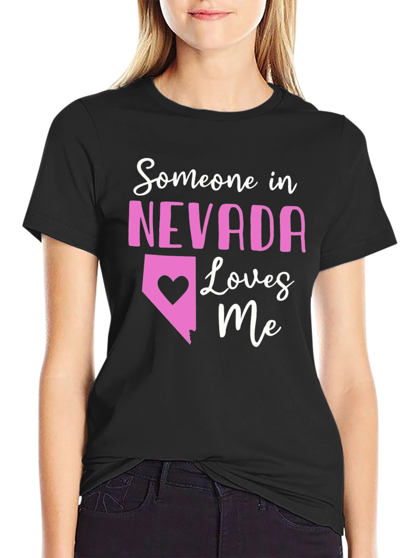 Nevada Loves Me T-Shirt - Cute State Pride Tee
