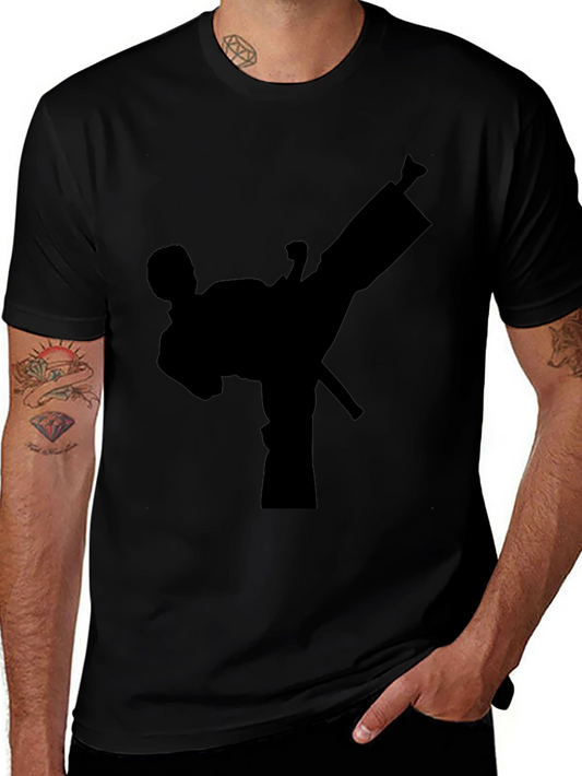 Martial Arts Kick Black T-Shirt