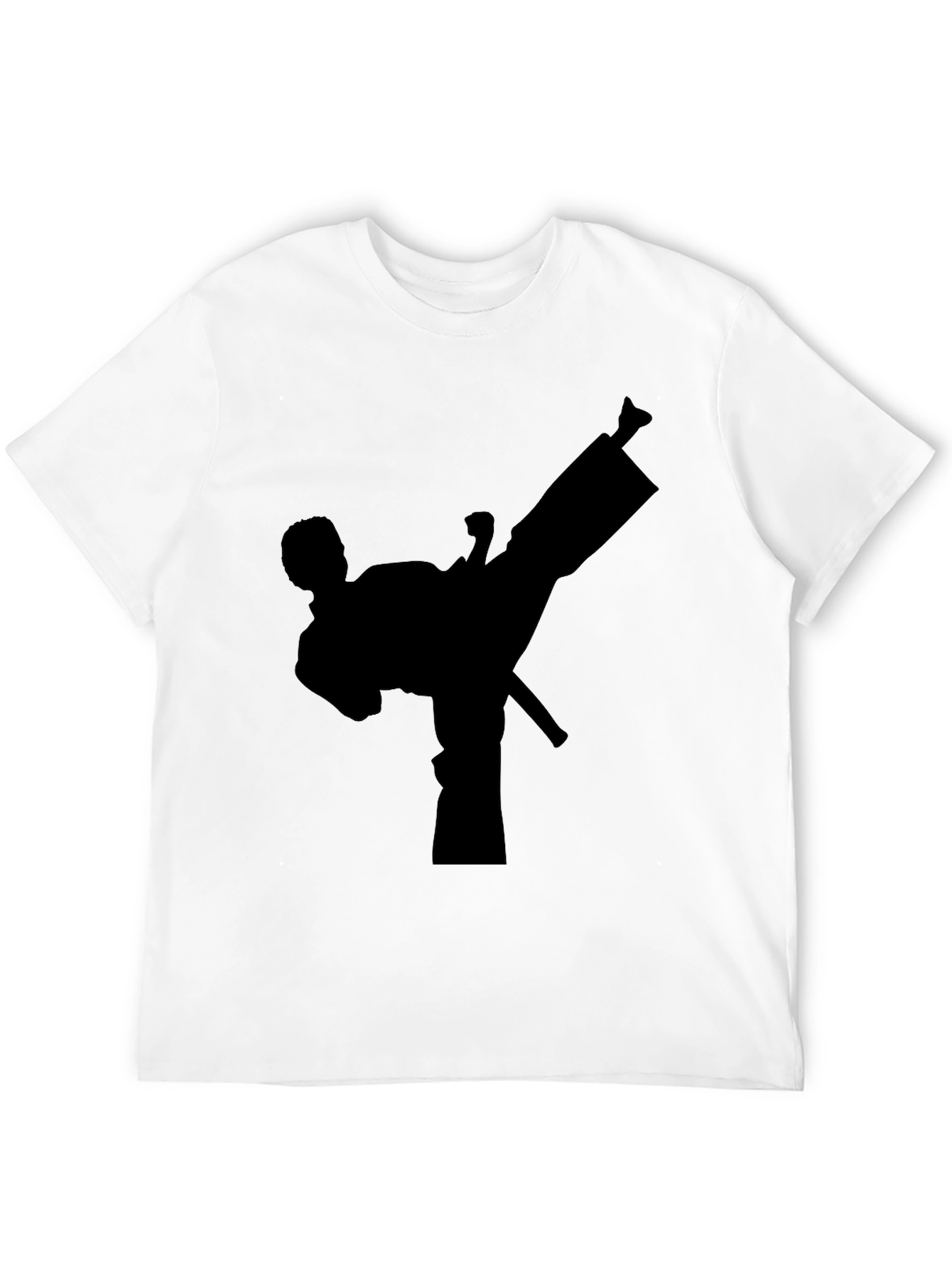 Martial Arts Kick Black T-Shirt