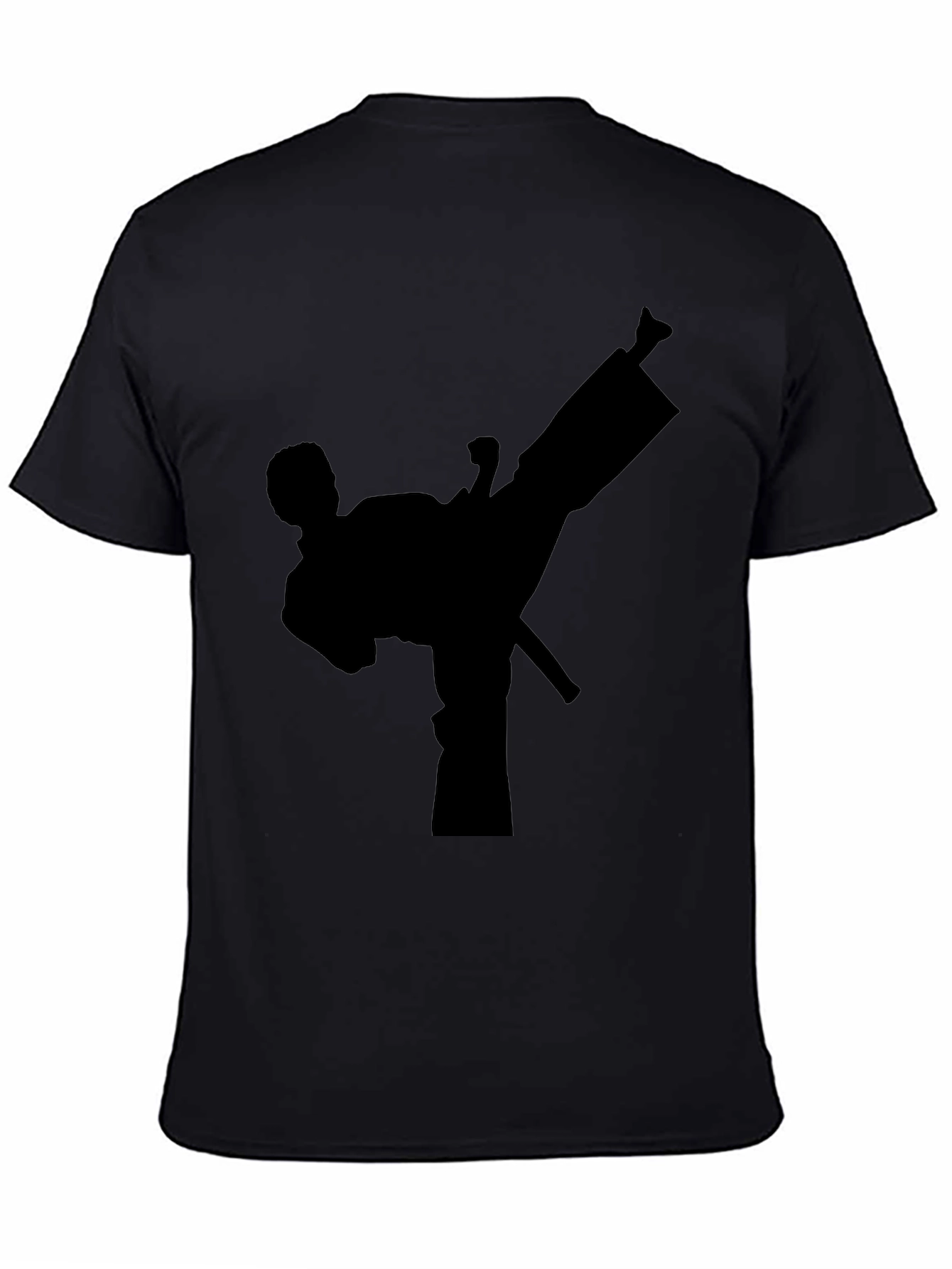 Martial Arts Kick Black T-Shirt