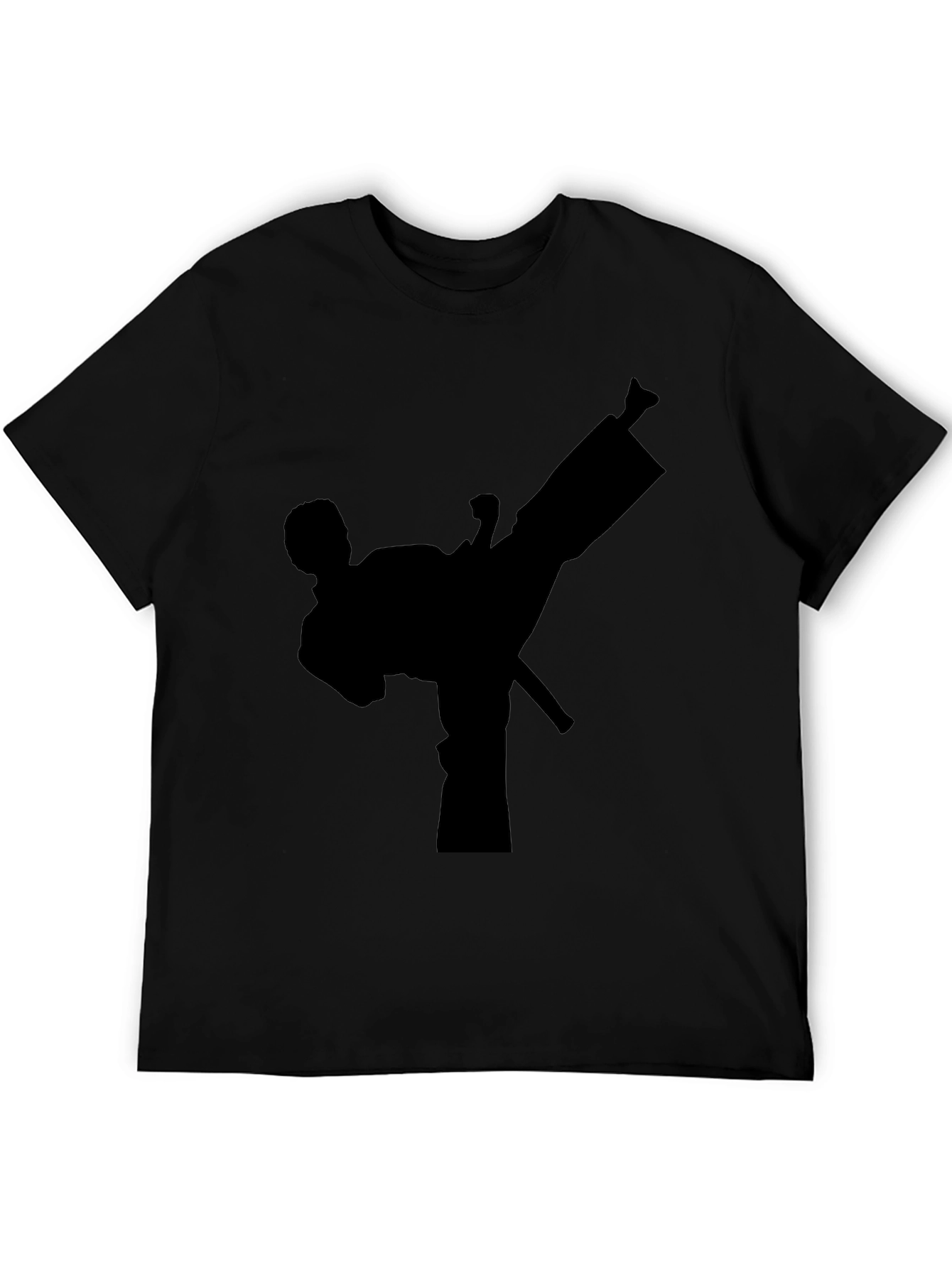 Martial Arts Kick Black T-Shirt
