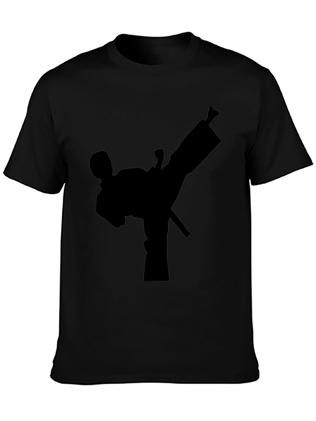 Martial Arts Kick Black T-Shirt