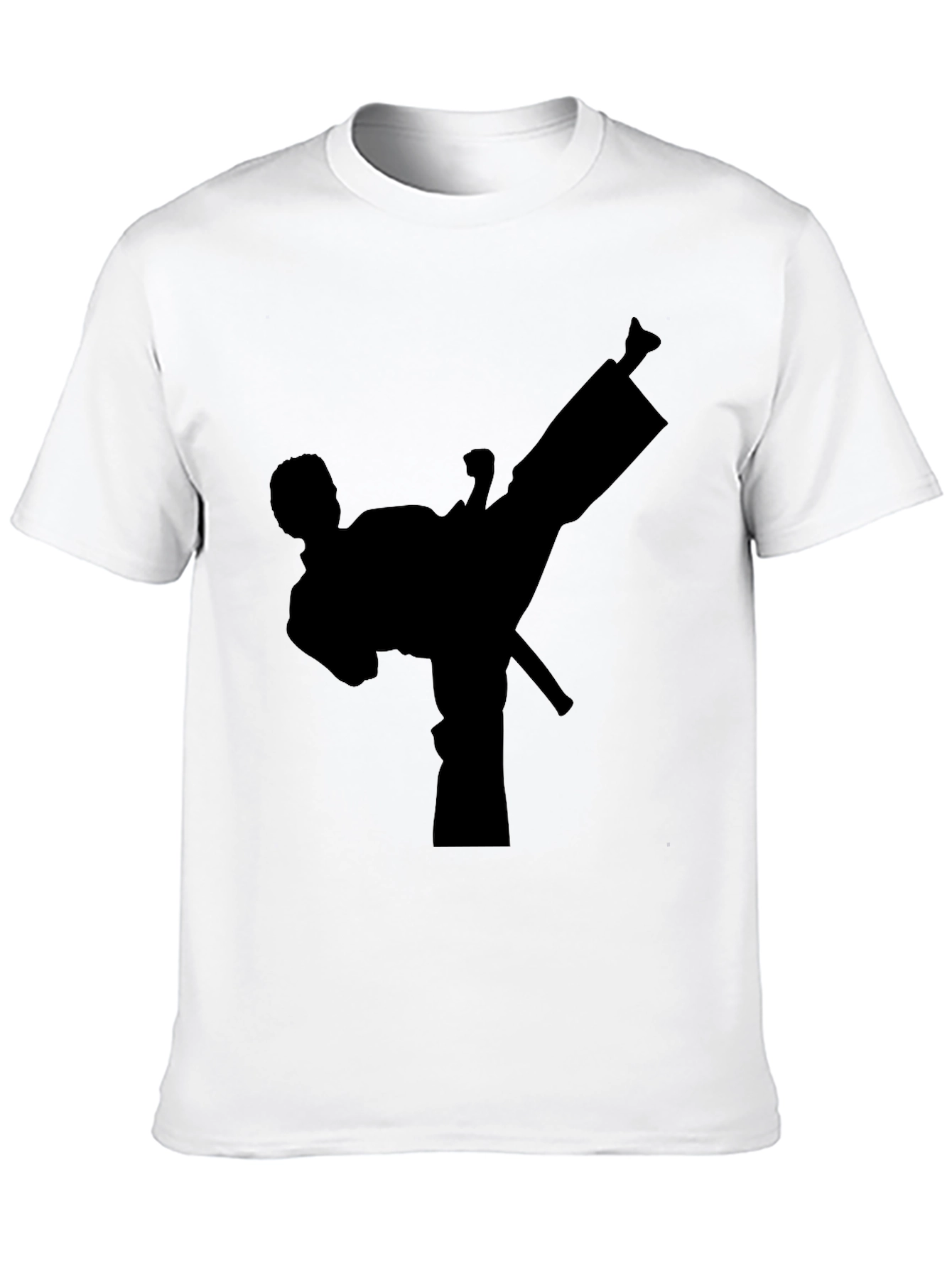 Martial Arts Kick Black T-Shirt