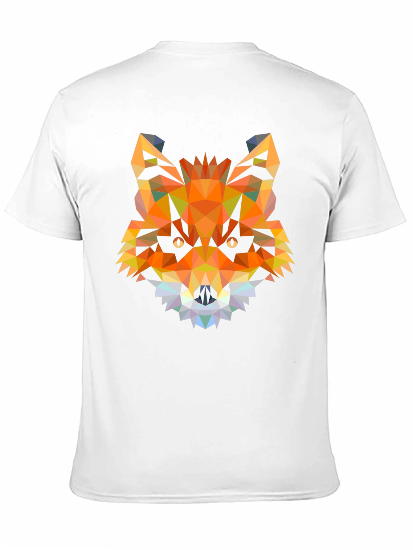 Geometric Fox Head T-Shirt - Modern Graphic Tee