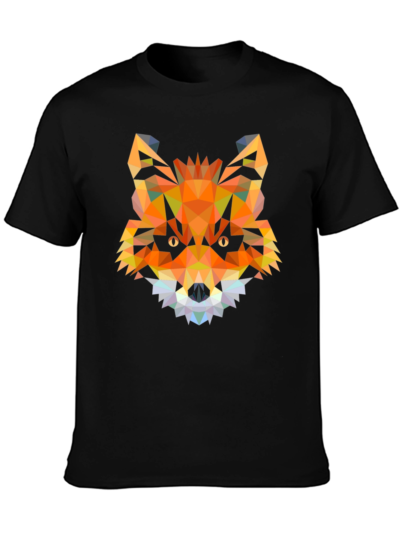 Geometric Fox Head T-Shirt - Modern Graphic Tee