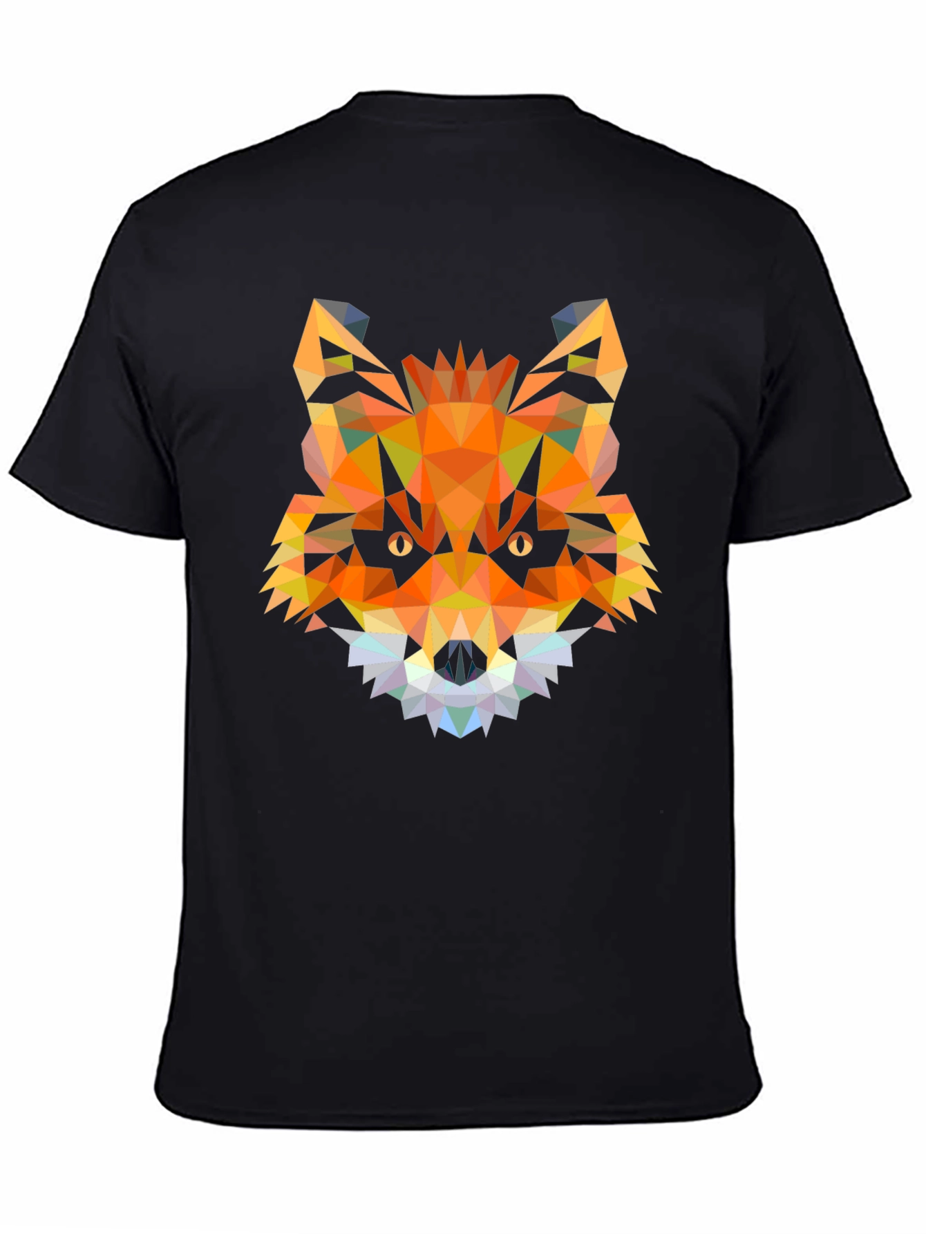 Geometric Fox Head T-Shirt - Modern Graphic Tee