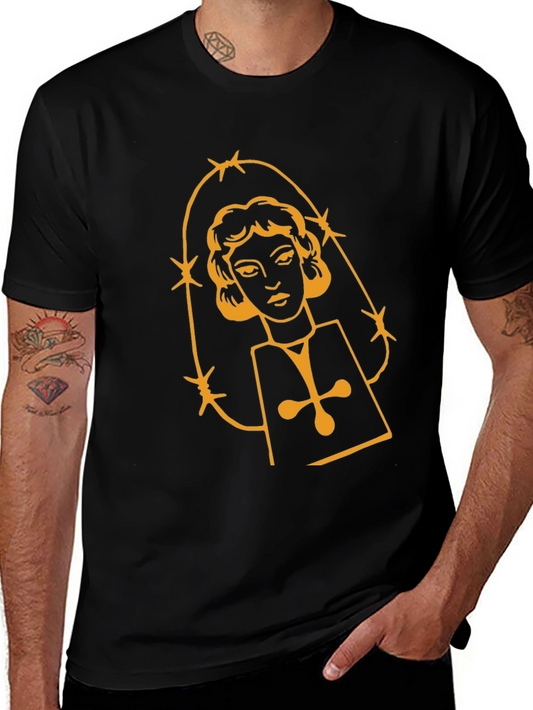 Graphic Tee - Retro Virgin Mary Design