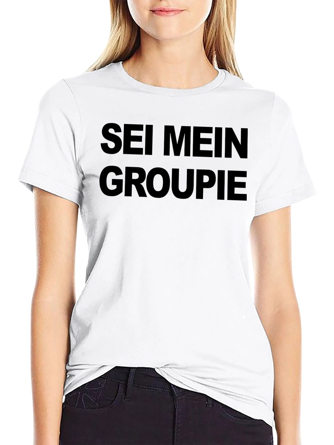 Sei Mein Groupie Black Graphic T-Shirt
