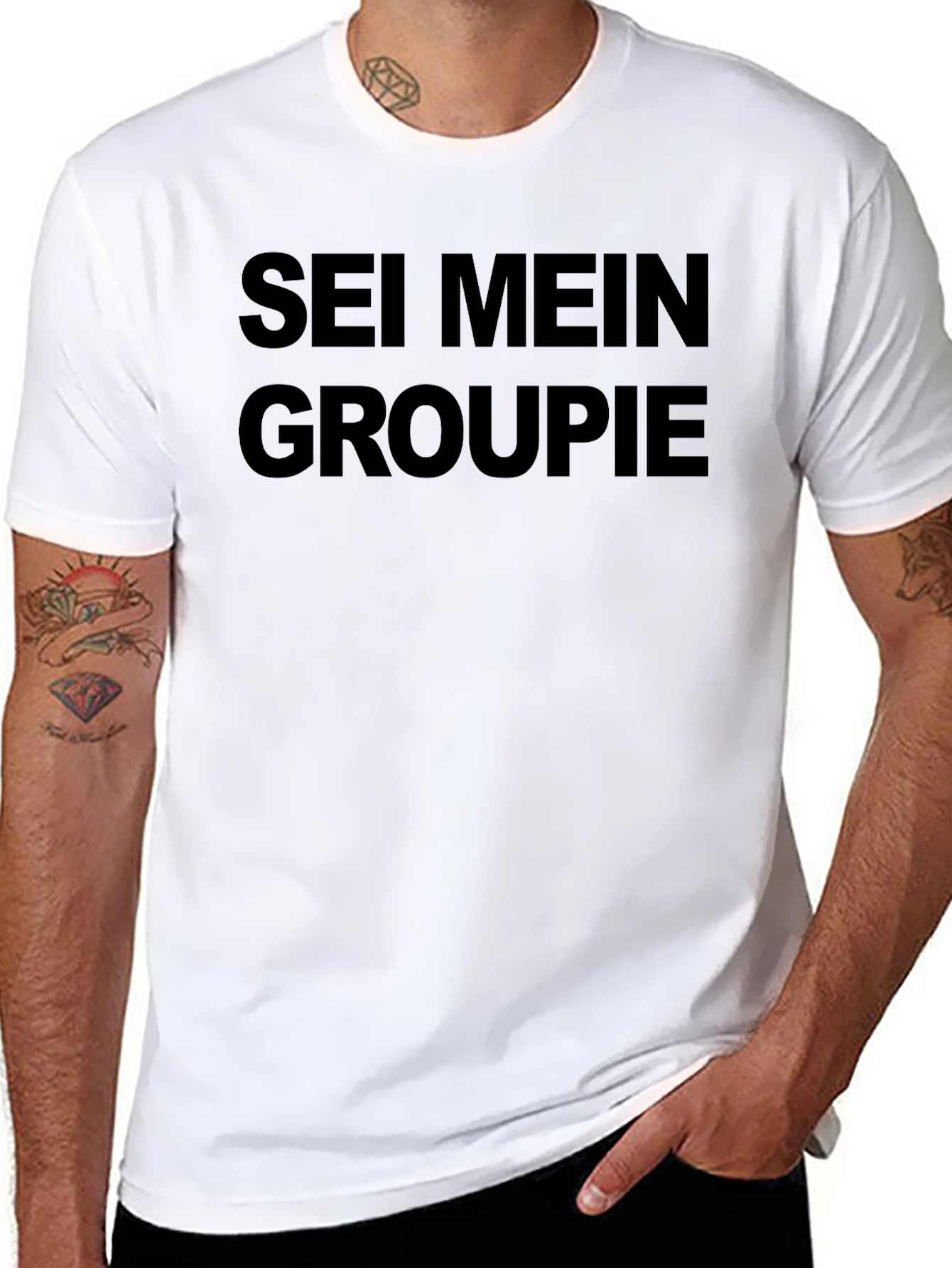 Sei Mein Groupie Black Graphic T-Shirt