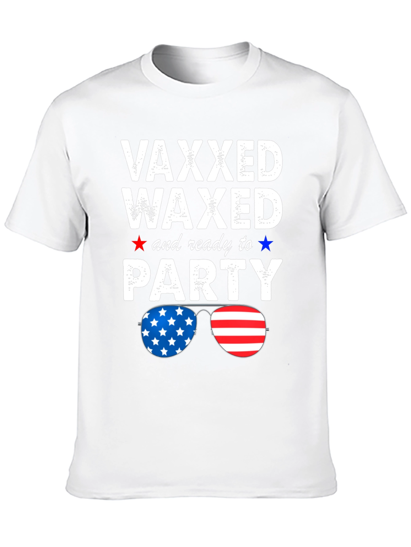Vaxxed Waxed & Ready to Party Patriotic Tee