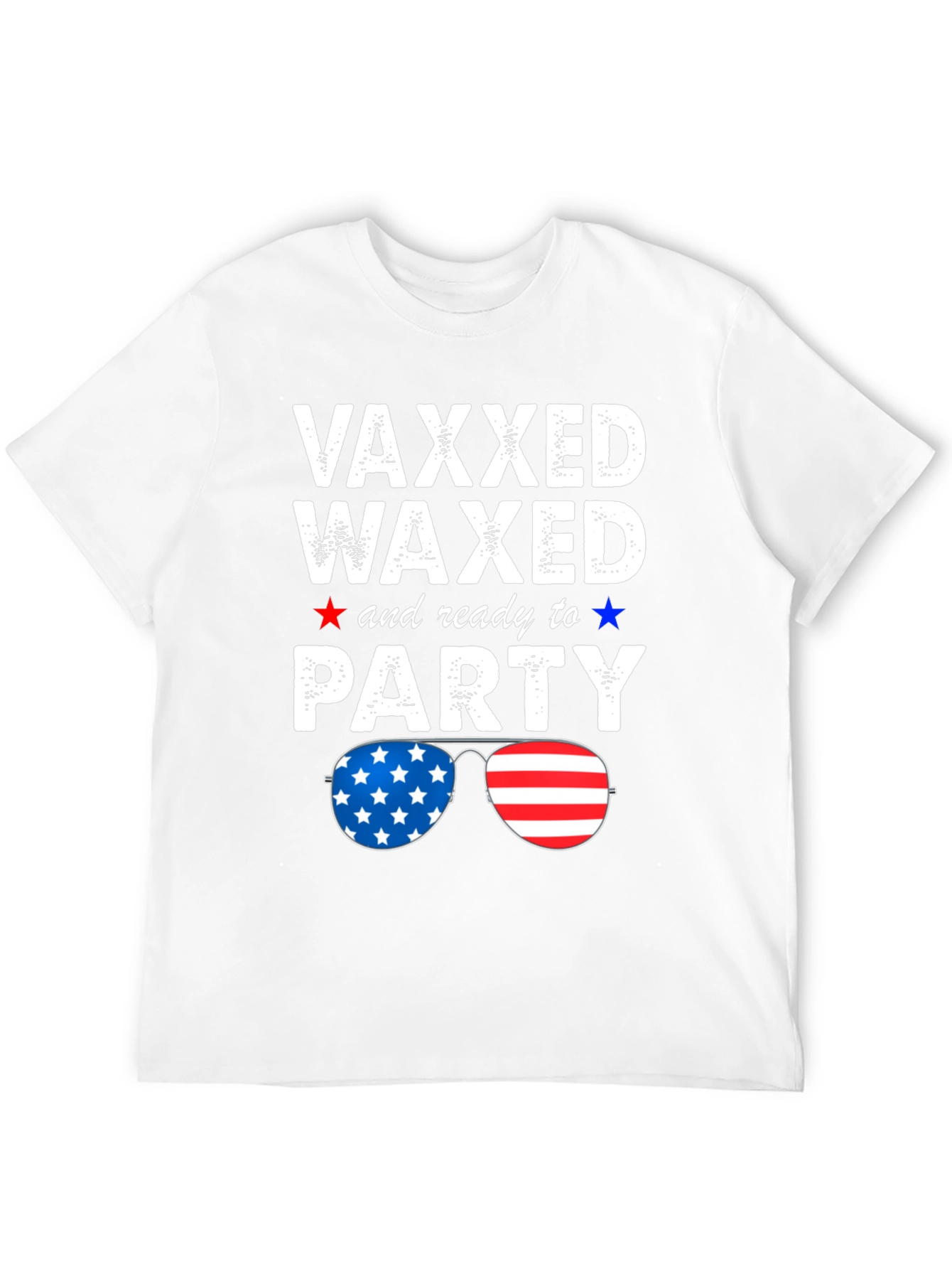 Vaxxed Waxed & Ready to Party Patriotic Tee