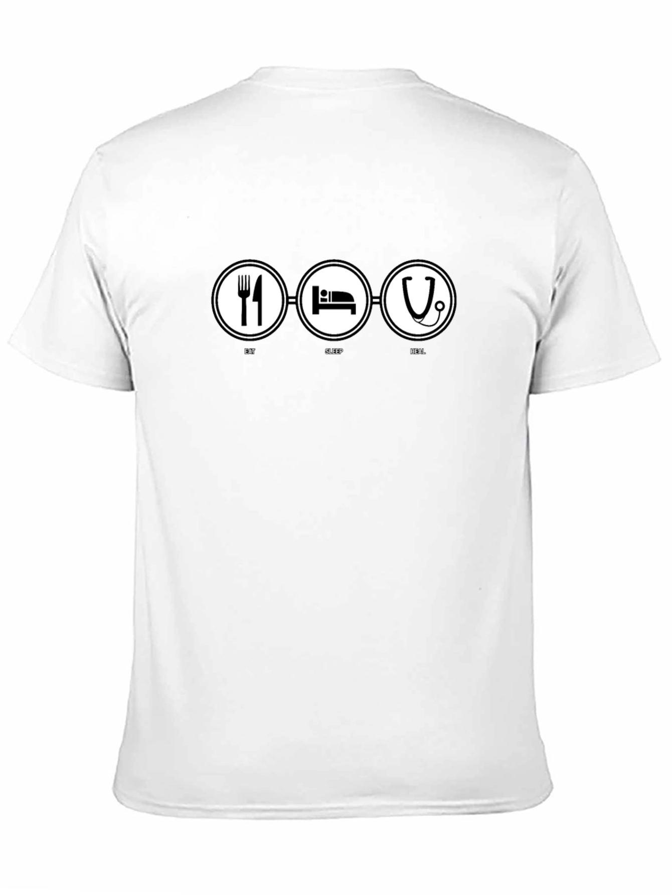 Eat Sleep Heal T-Shirt | Black Graphic Tee