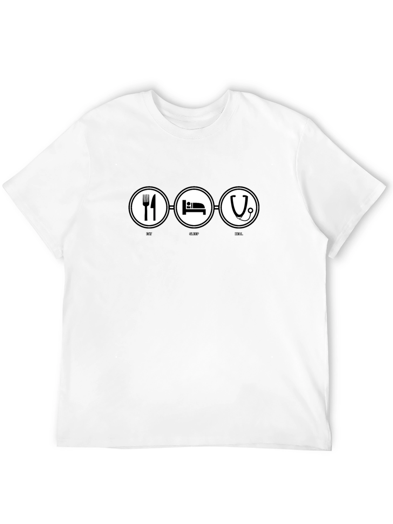Eat Sleep Heal T-Shirt | Black Graphic Tee