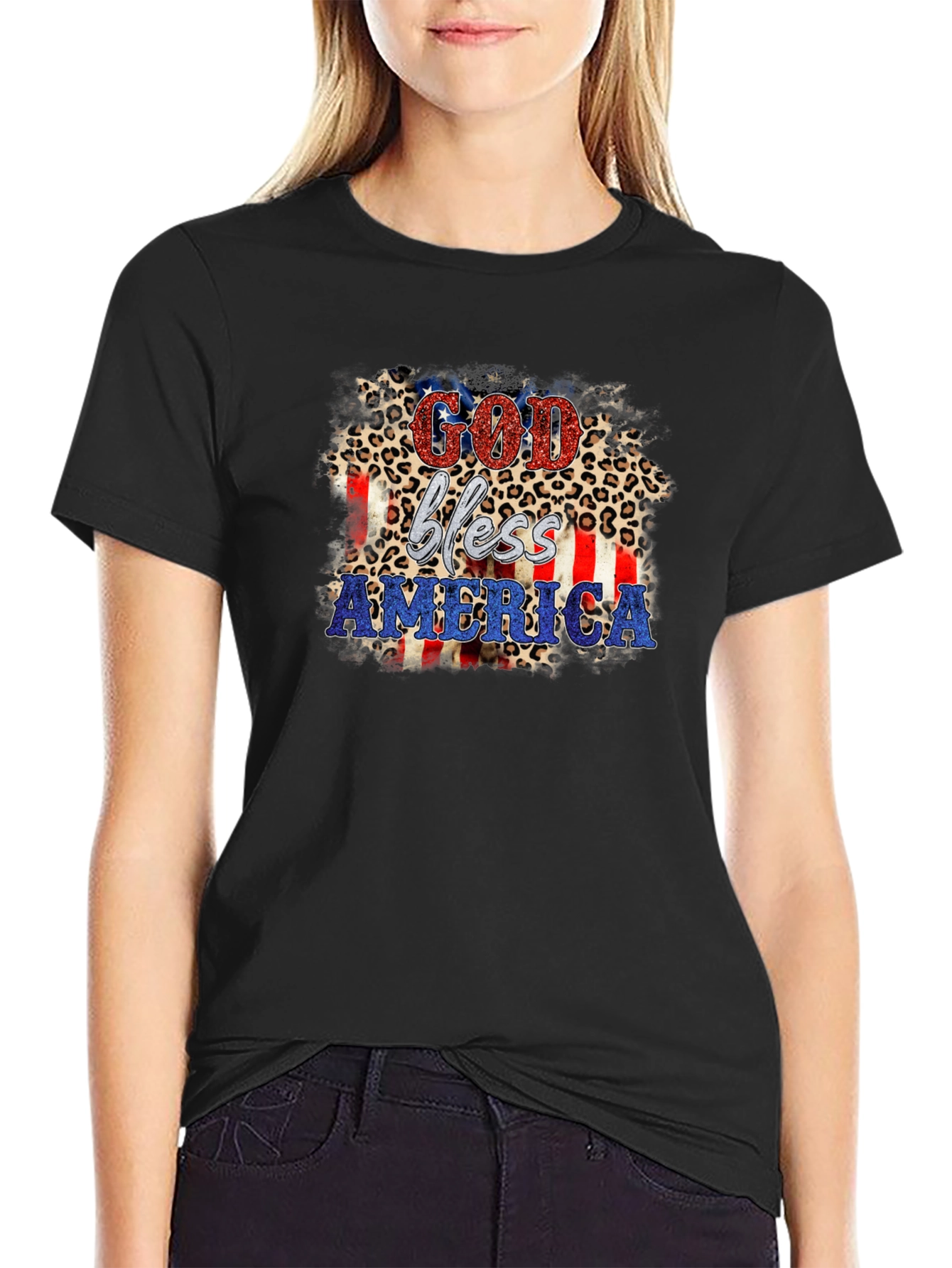 God Bless America Patriotic Tee
