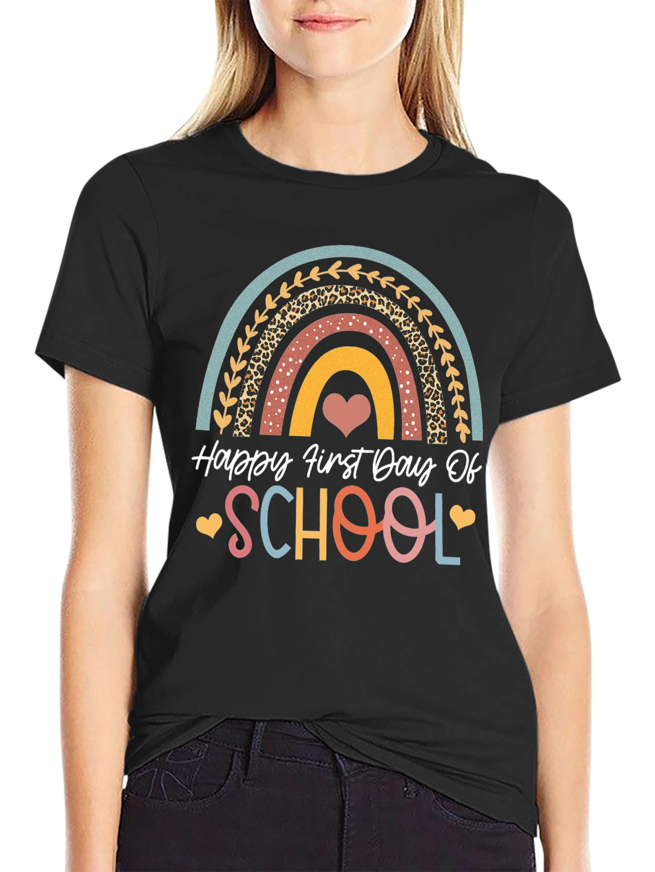 Happy First Day of School Rainbow T-Shirt
