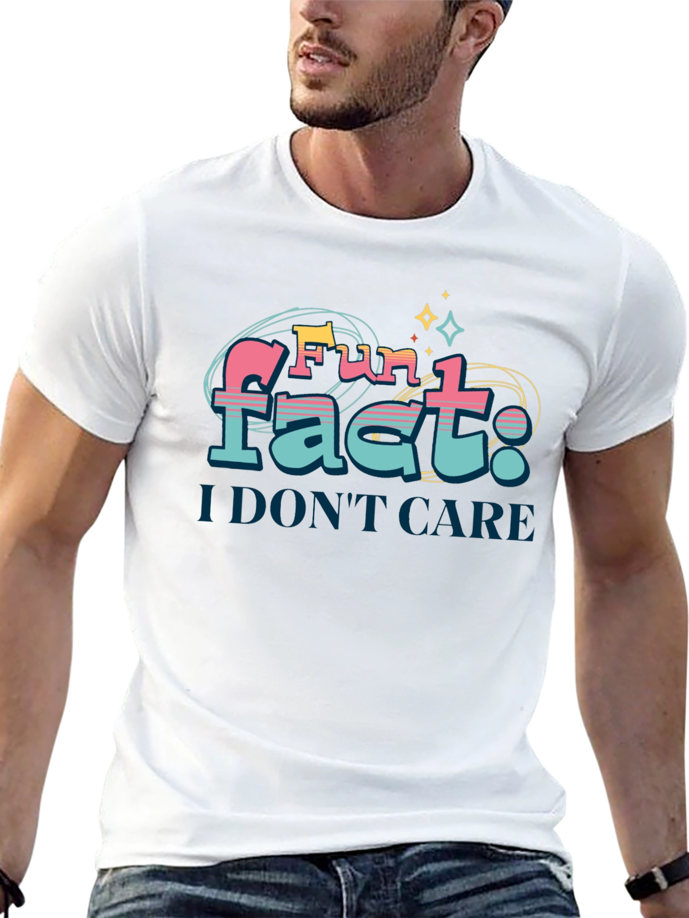 Fun Fact: I Dont Care T-Shirt - Novelty Tee