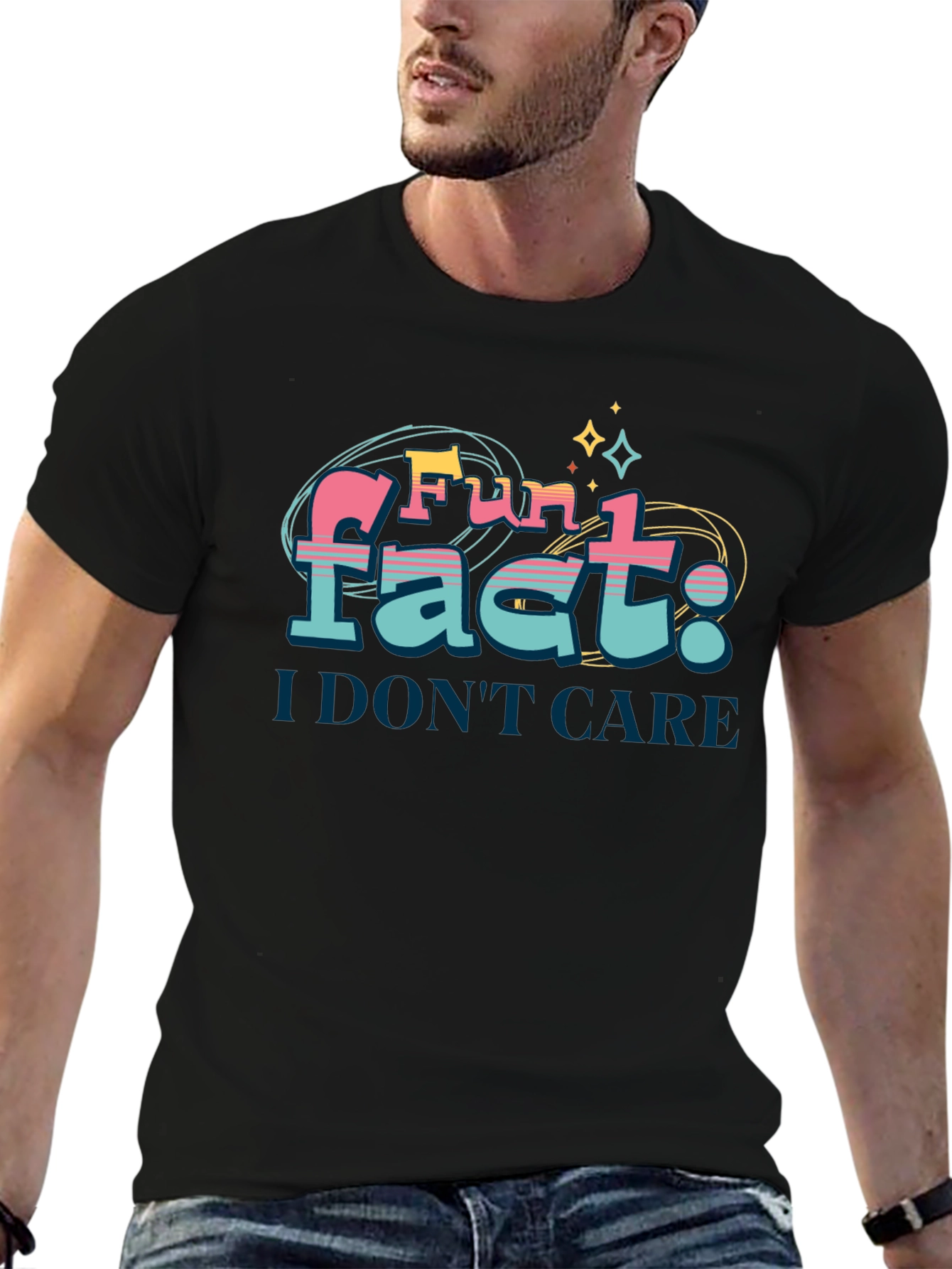 Fun Fact: I Dont Care T-Shirt - Novelty Tee