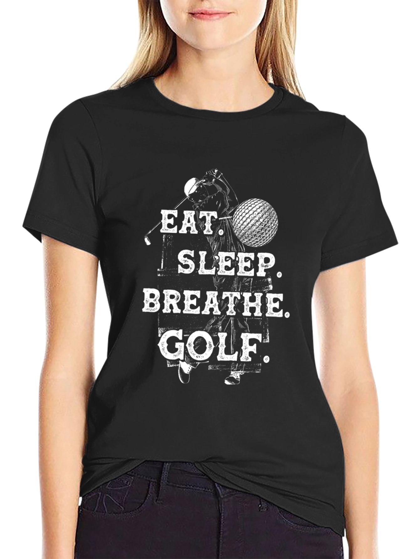 Eat Sleep Breathe Golf T-Shirt - Golfer Gift