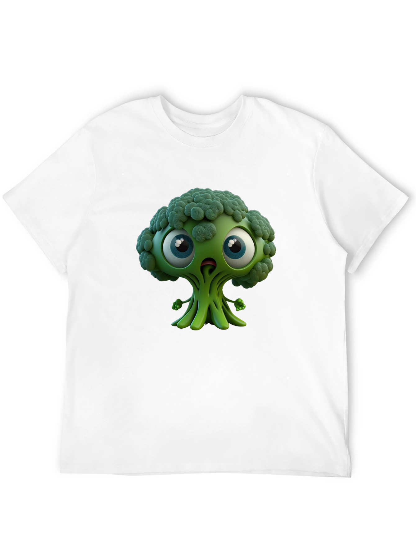 Broccoli Character Graphic T-Shirt