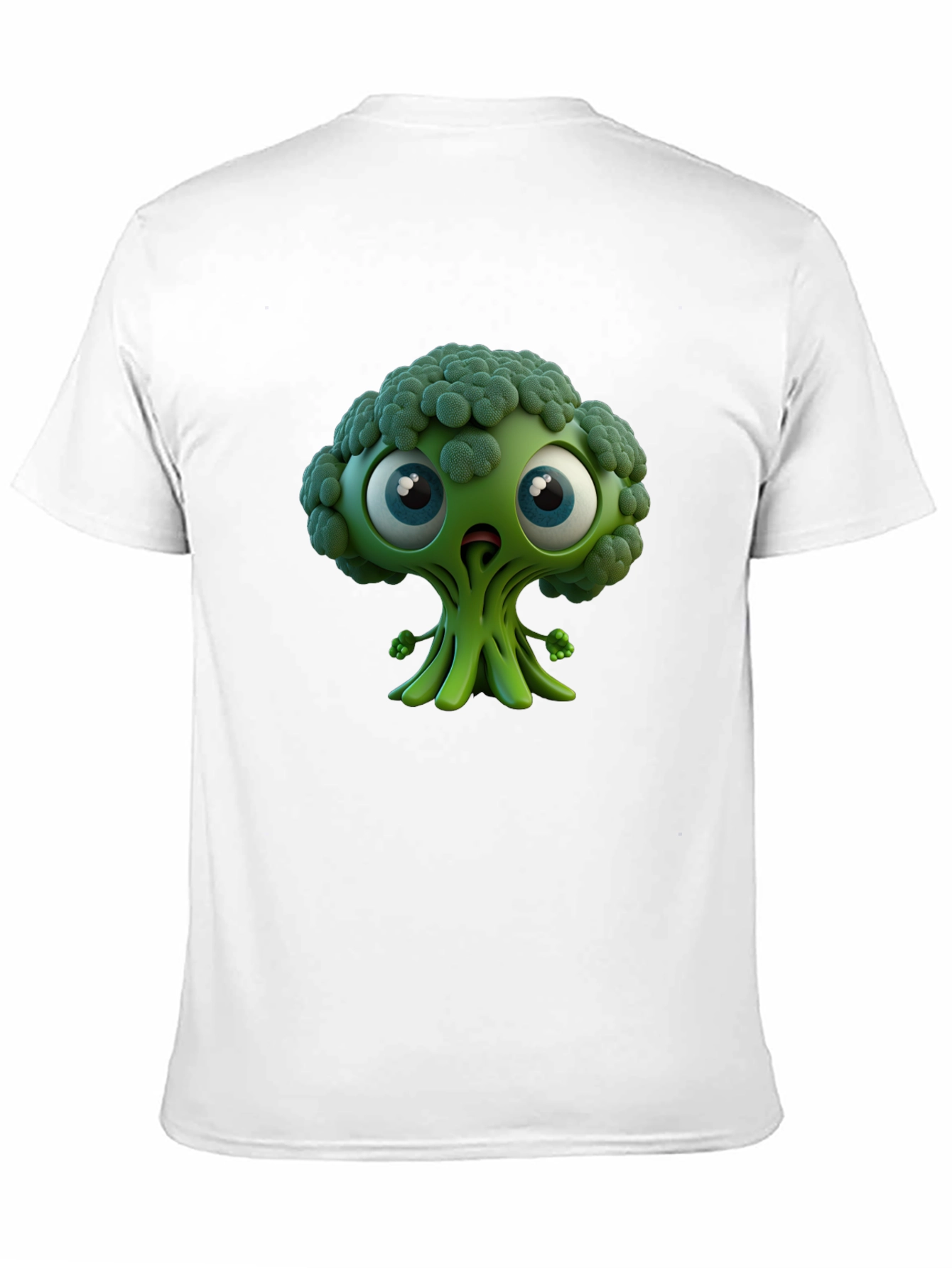 Broccoli Character Graphic T-Shirt