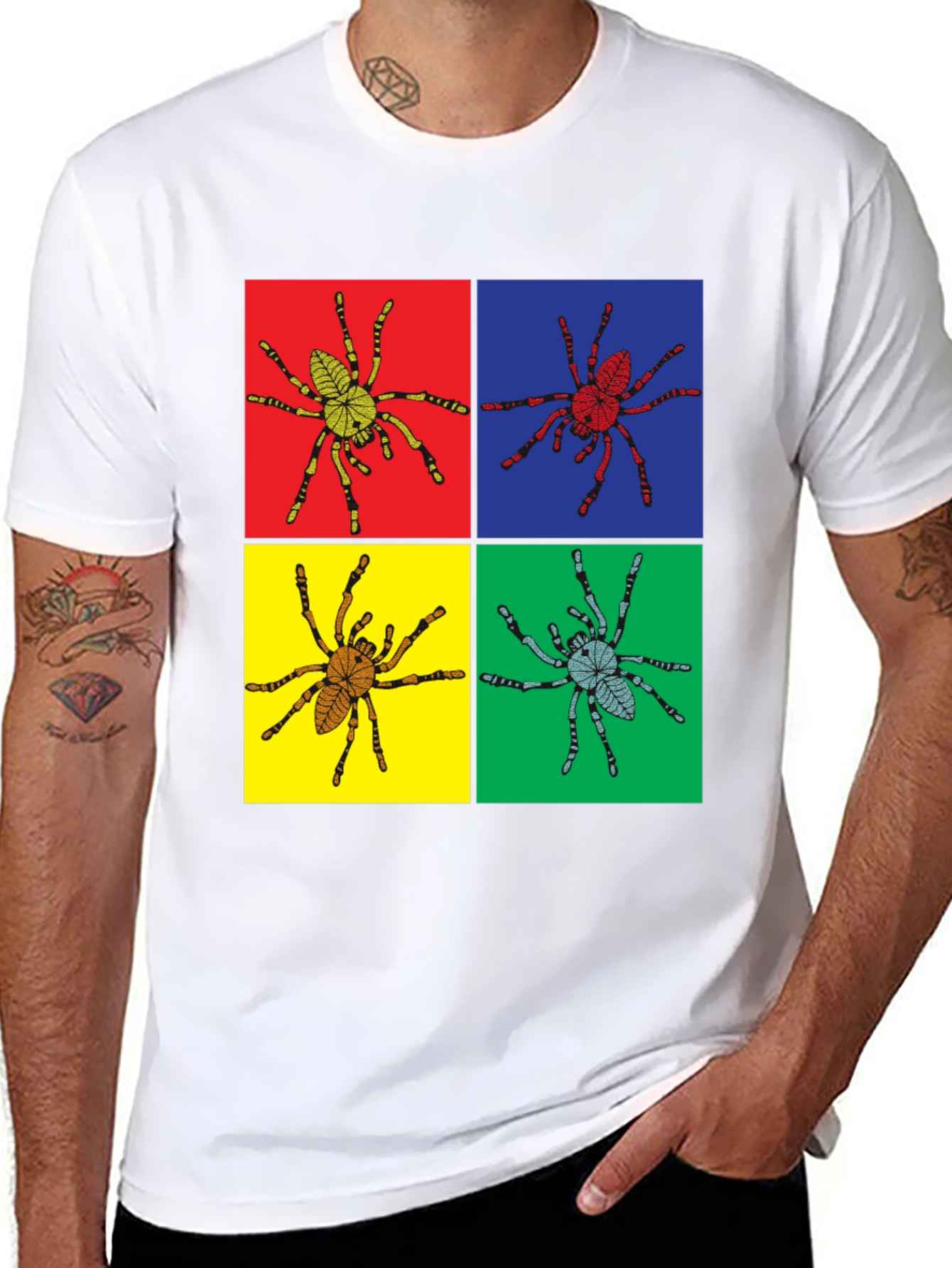 Spider Pop Art Graphic Tee