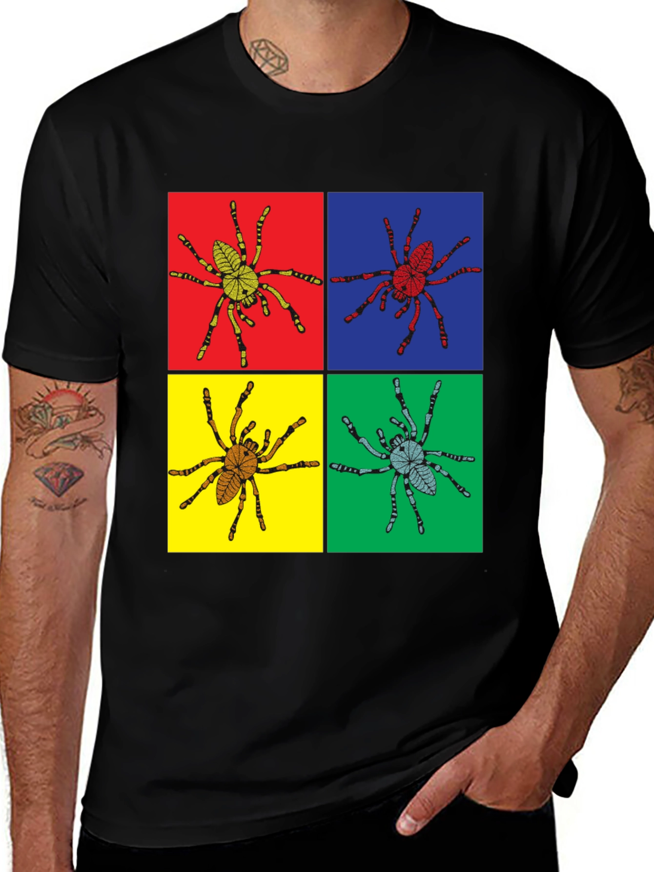 Spider Pop Art Graphic Tee