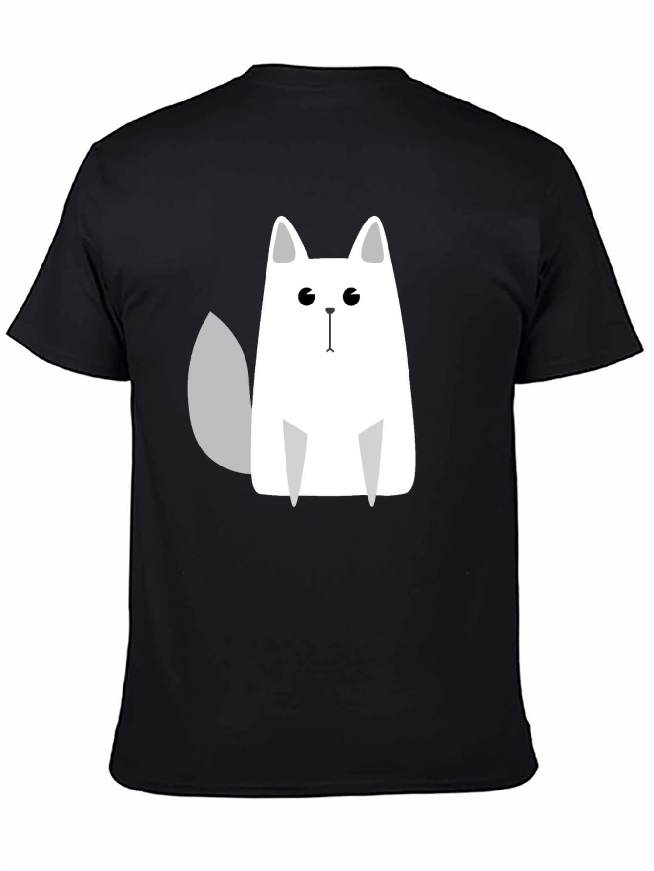 Cool Cat Graphic Print Black T-Shirt