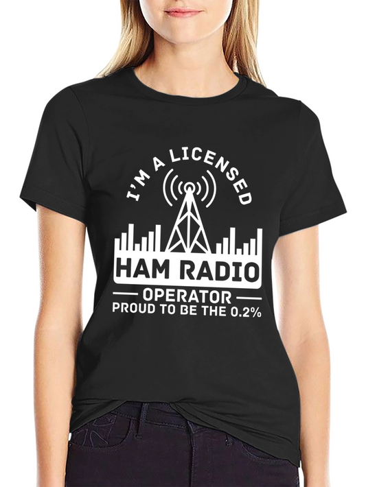 Licensed Ham Radio Operator T-Shirt Proud 0.2 Percent