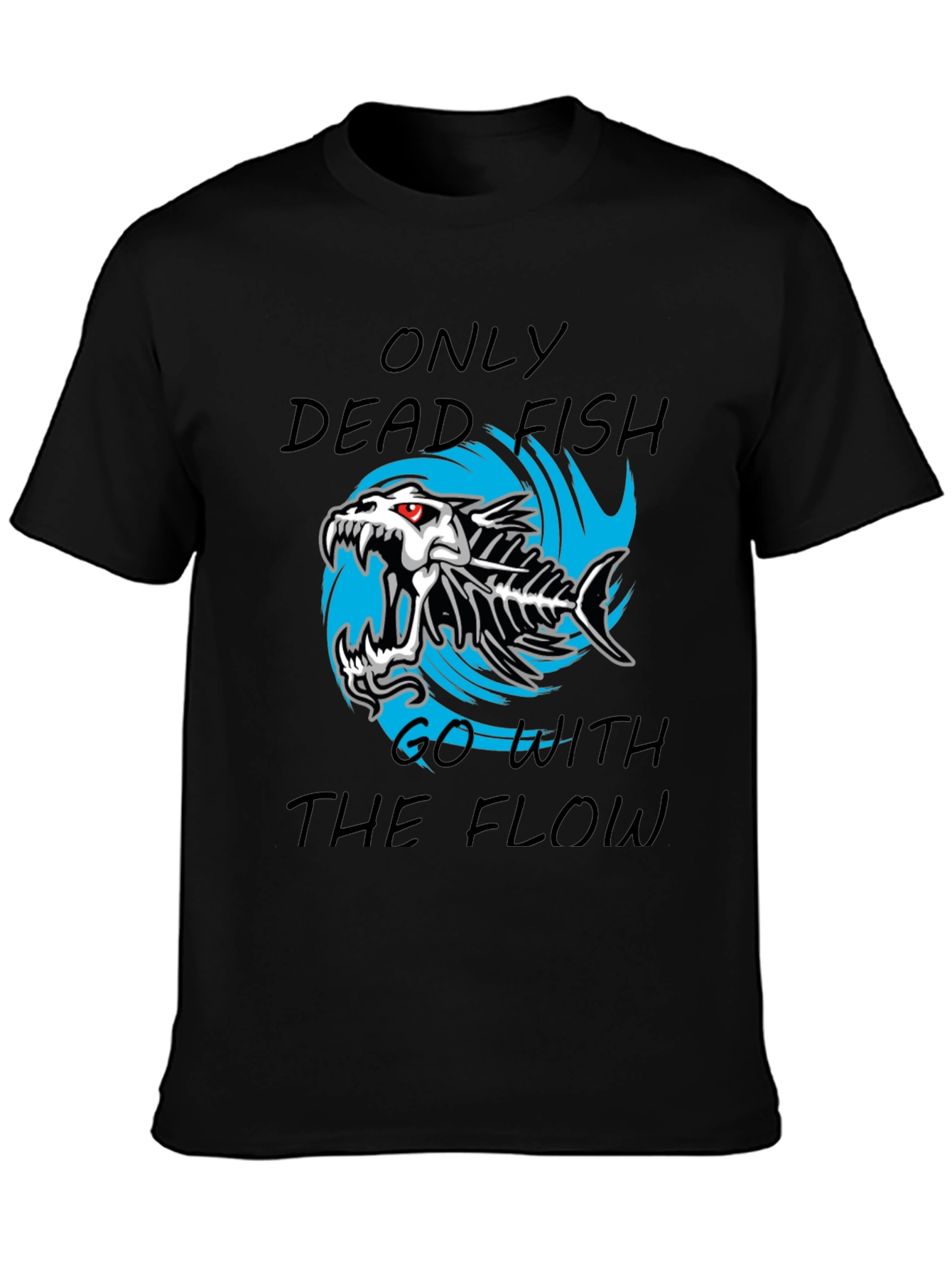 Dead Fish Flow Graphic T-Shirt