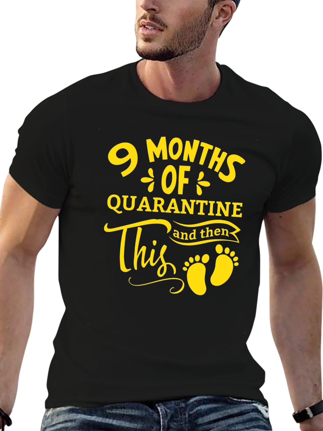 9 Months Quarantine Baby Announcement T-Shirt