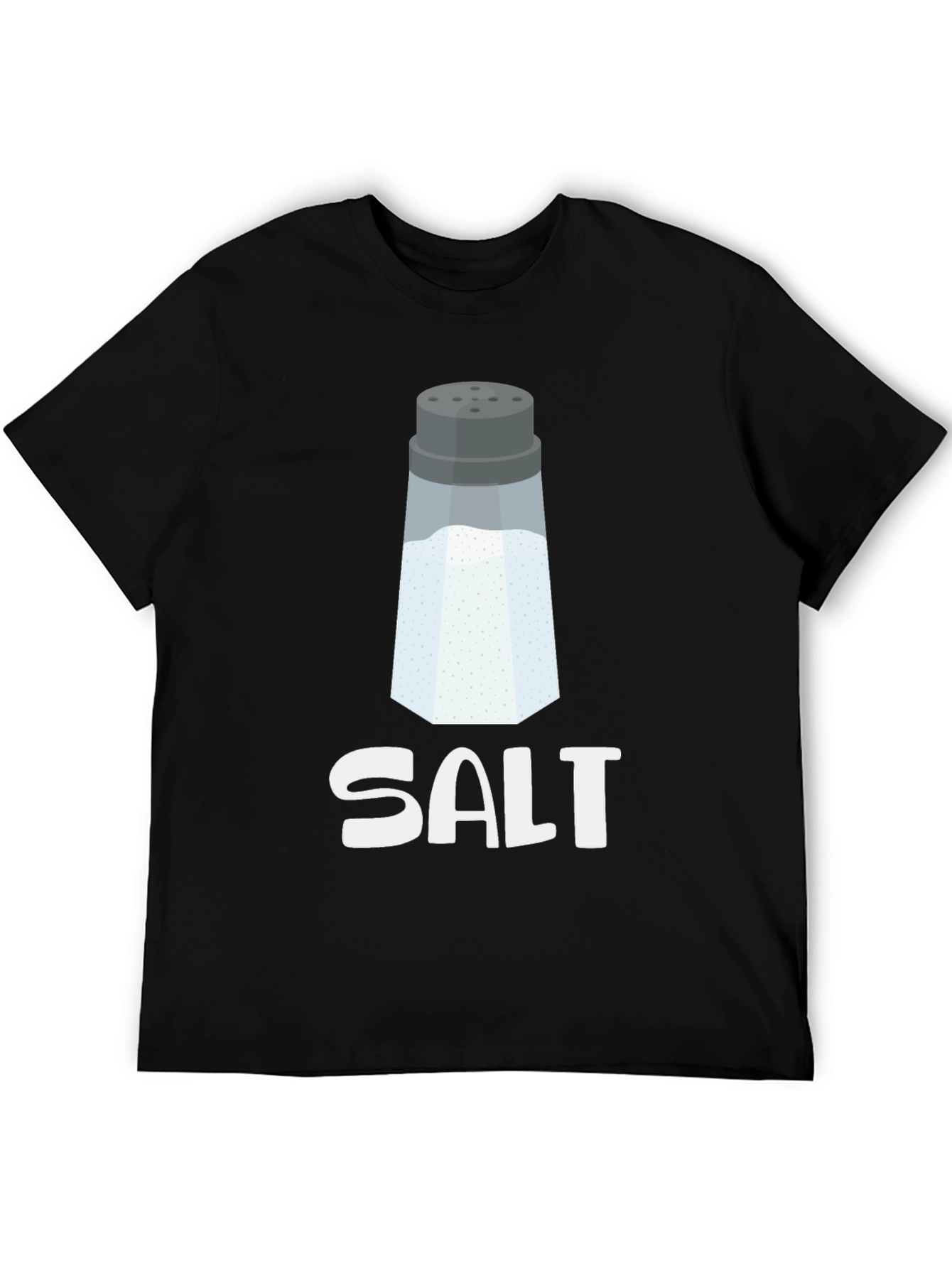 Novelty Salt Shaker Graphic Tee - Black