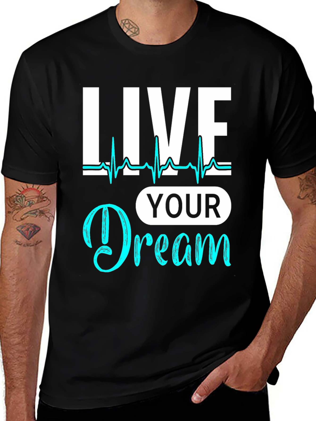 Live Your Dream Graphic Tee - Stylish Comfort