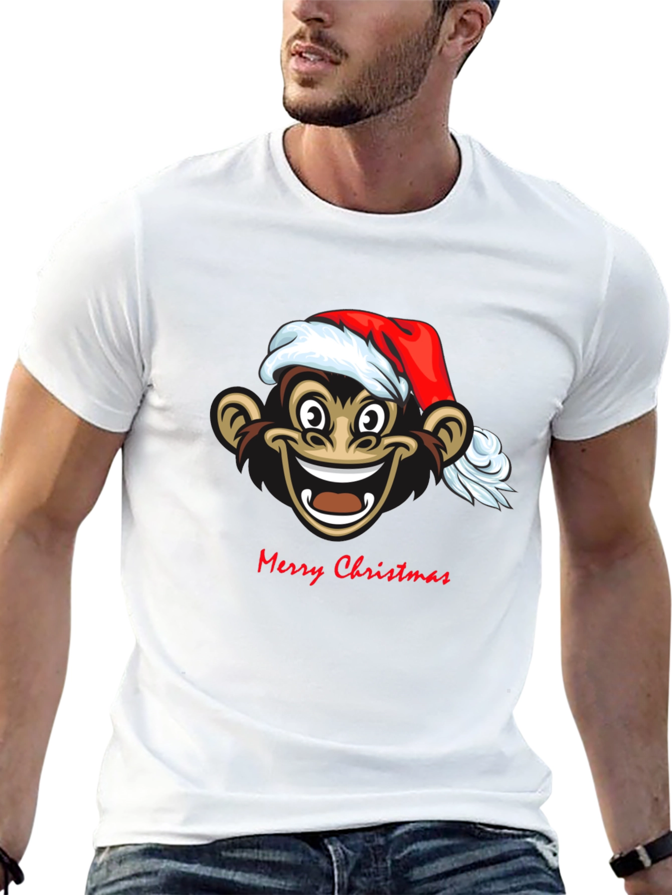 Christmas Monkey Graphic Tee