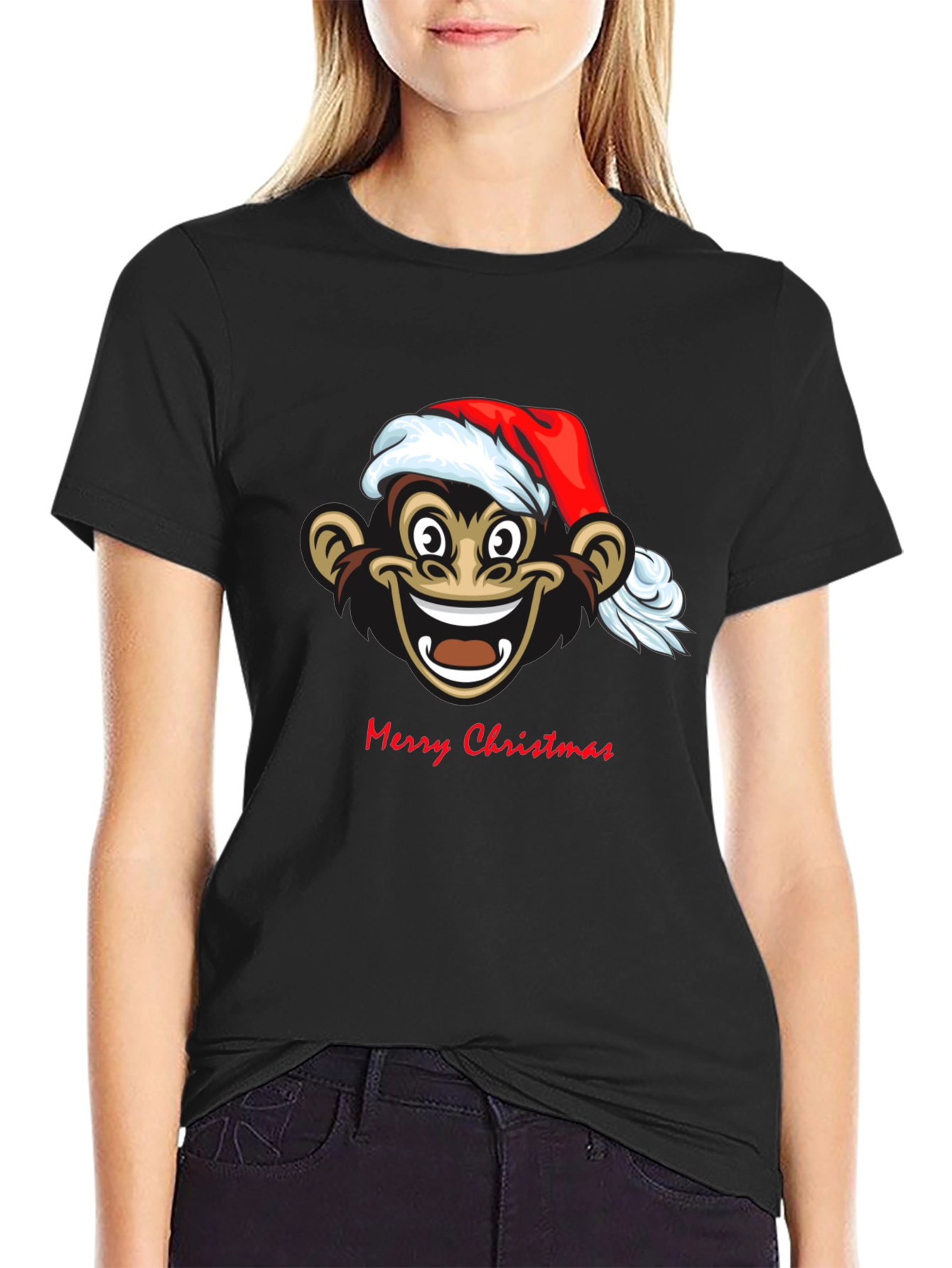 Christmas Monkey Graphic Tee