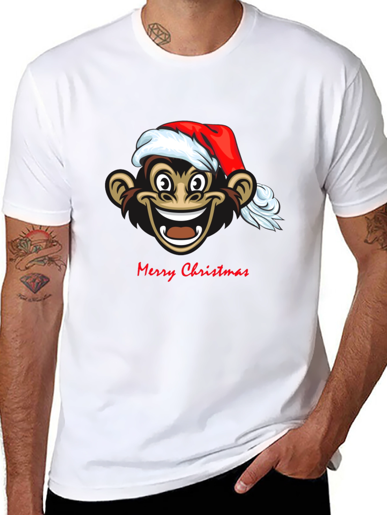 Christmas Monkey Graphic Tee