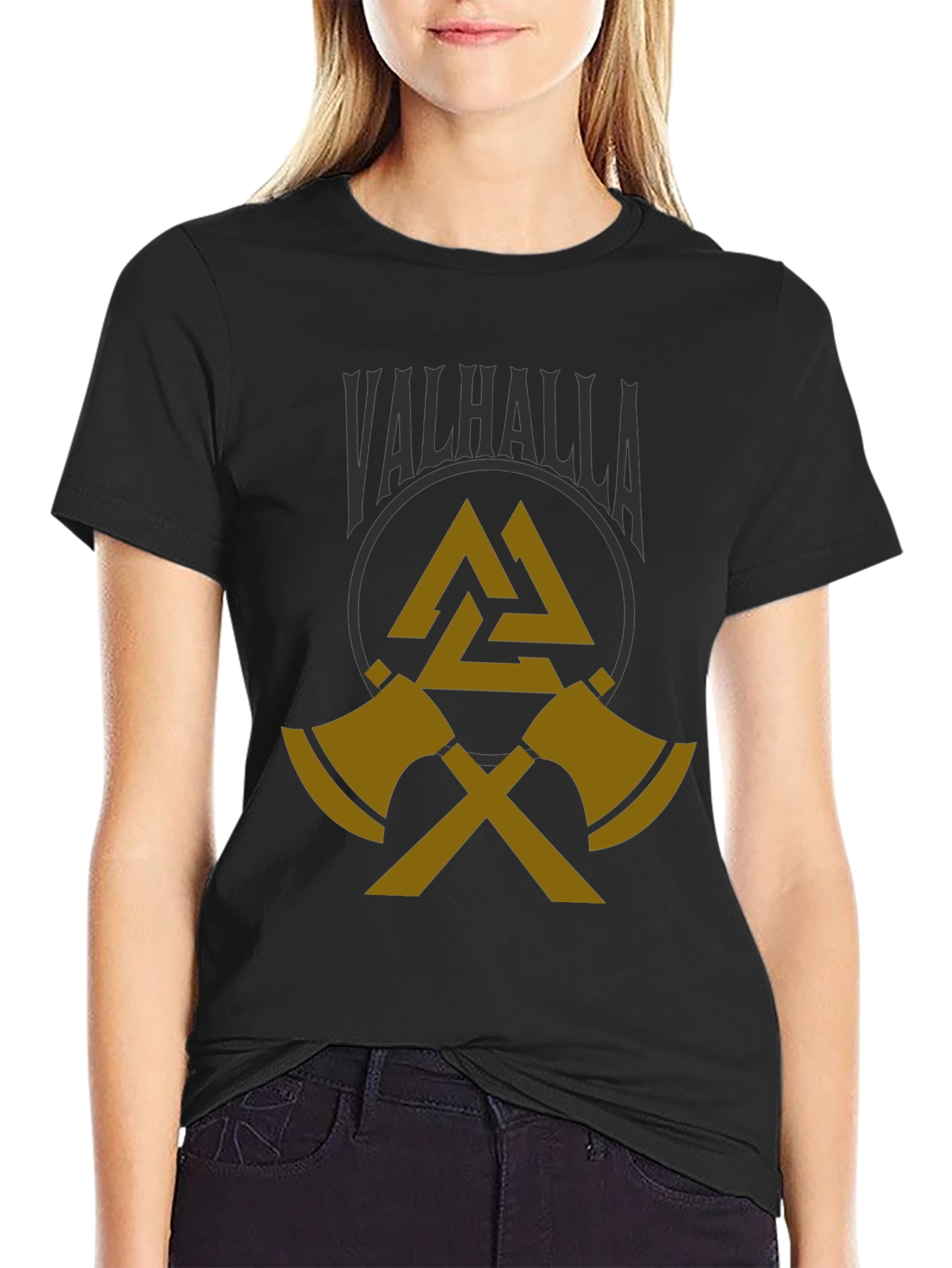 Valhalla Viking Axe T-Shirt - Black