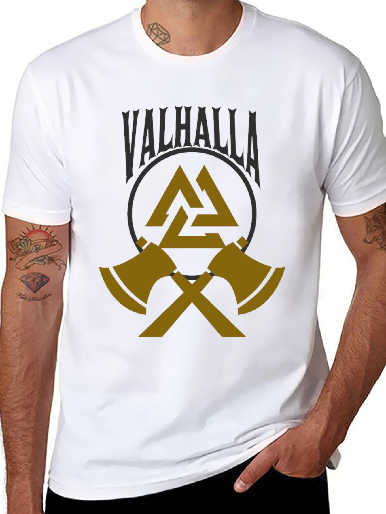 Valhalla Viking Axe T-Shirt - Black