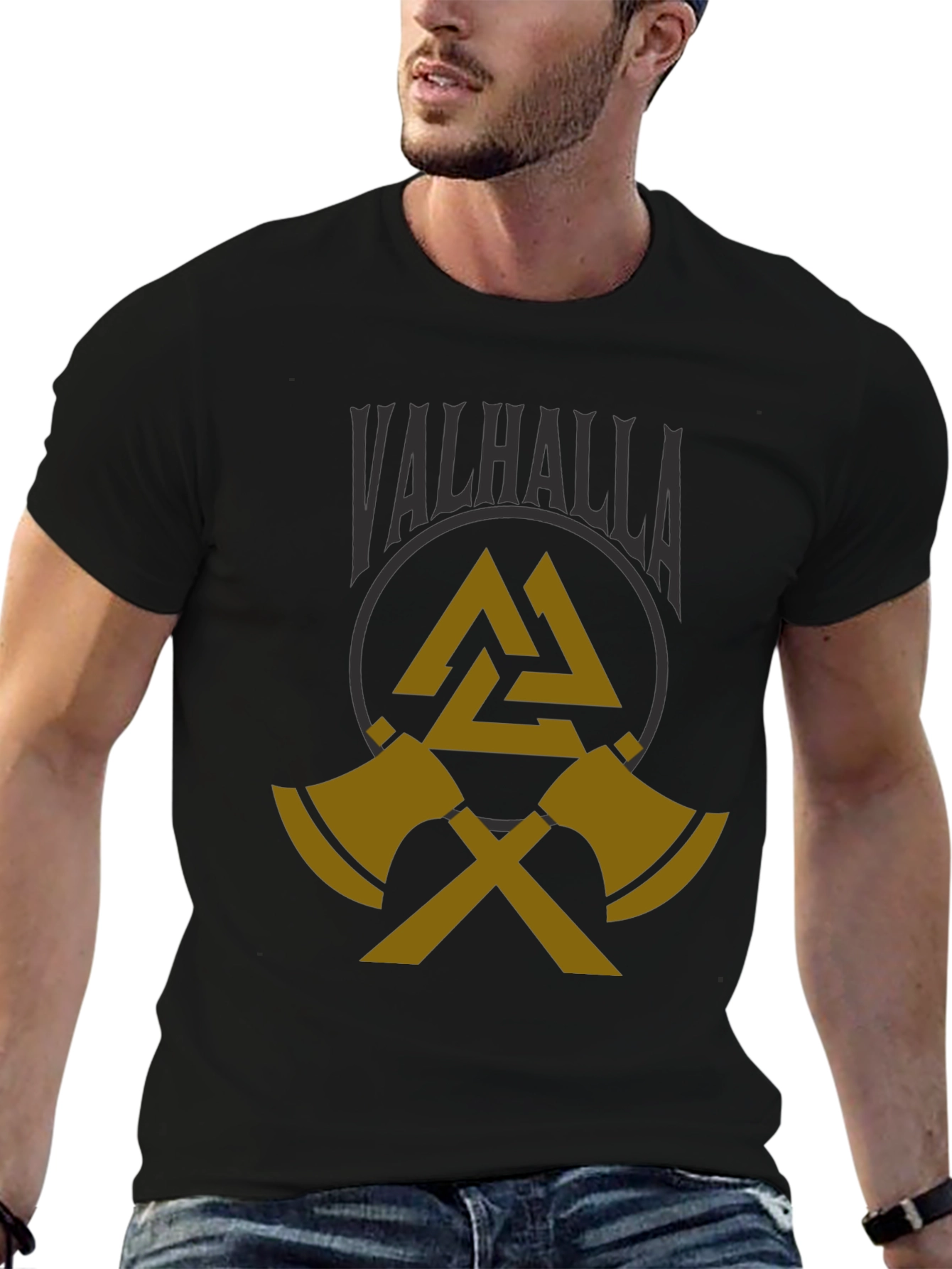 Valhalla Viking Axe T-Shirt - Black
