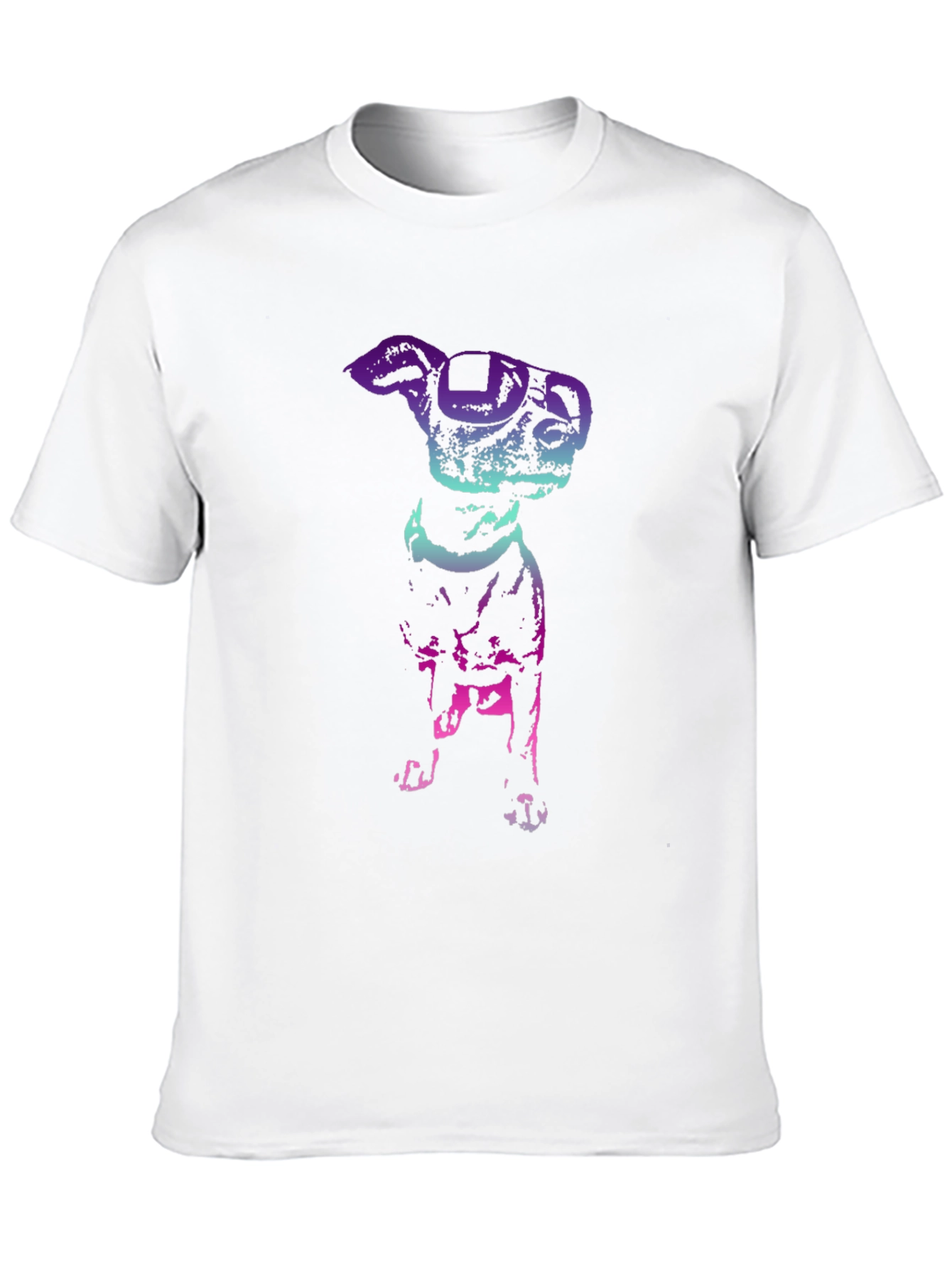Dog with Glasses Graphic T-Shirt