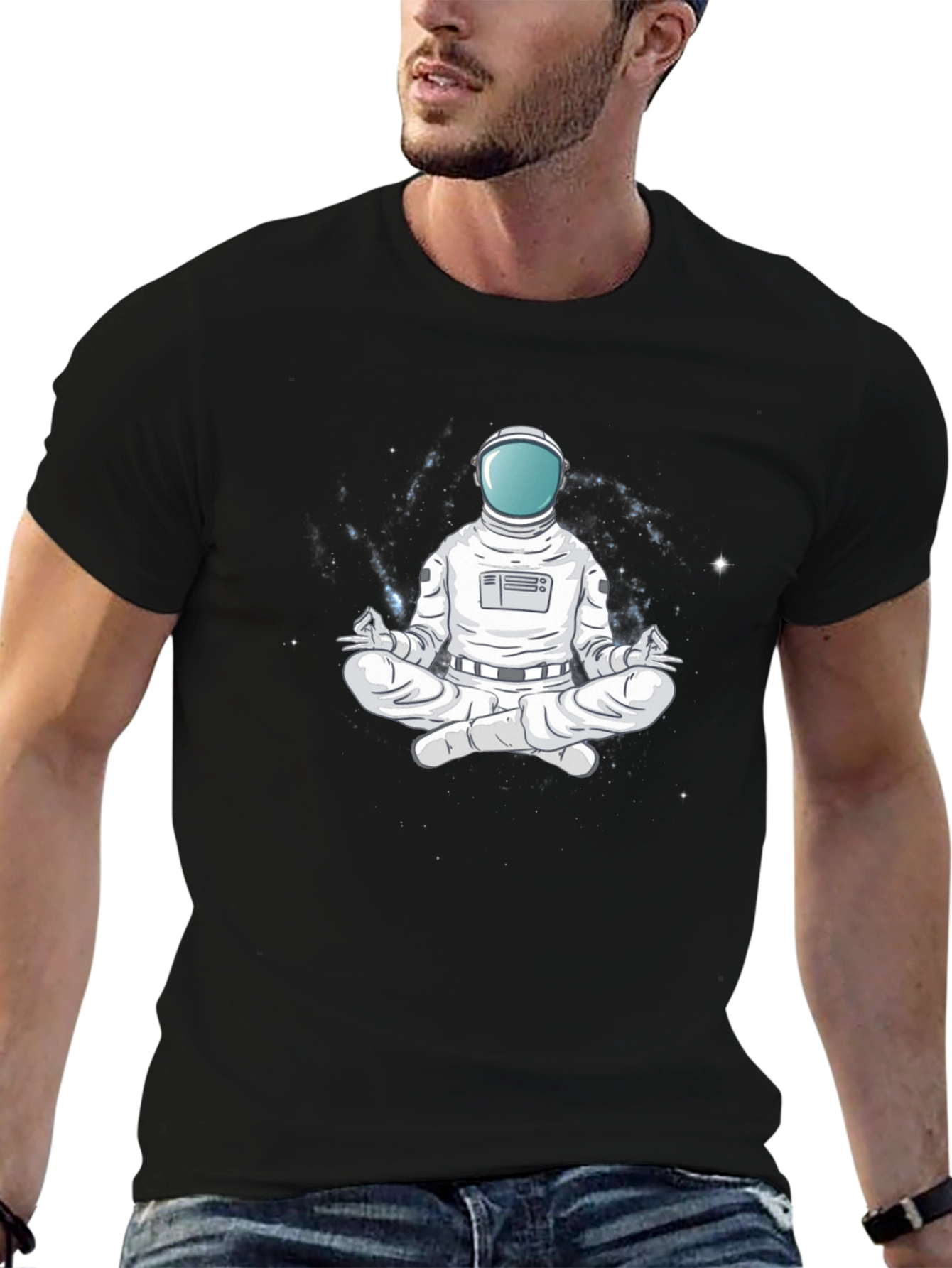 Astronaut Meditation Graphic T-Shirt