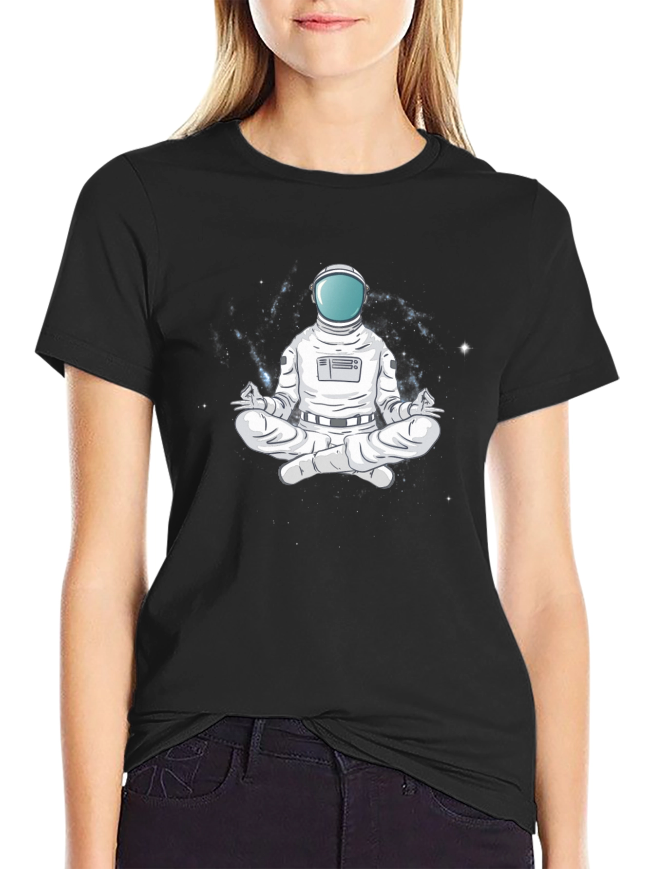 Astronaut Meditation Graphic T-Shirt