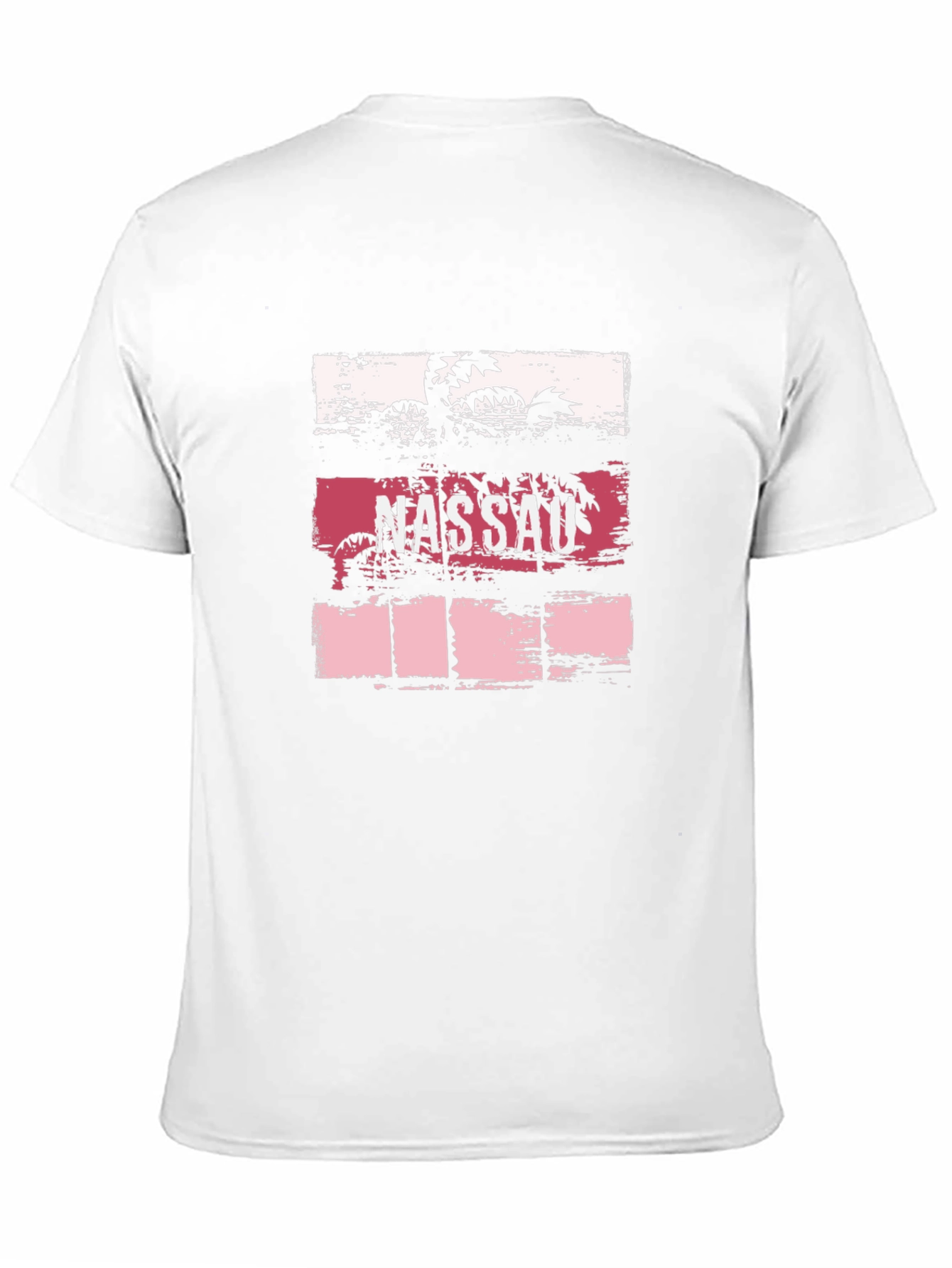 Nassau Palm Tree Graphic Tee - Black Cotton T-Shirt